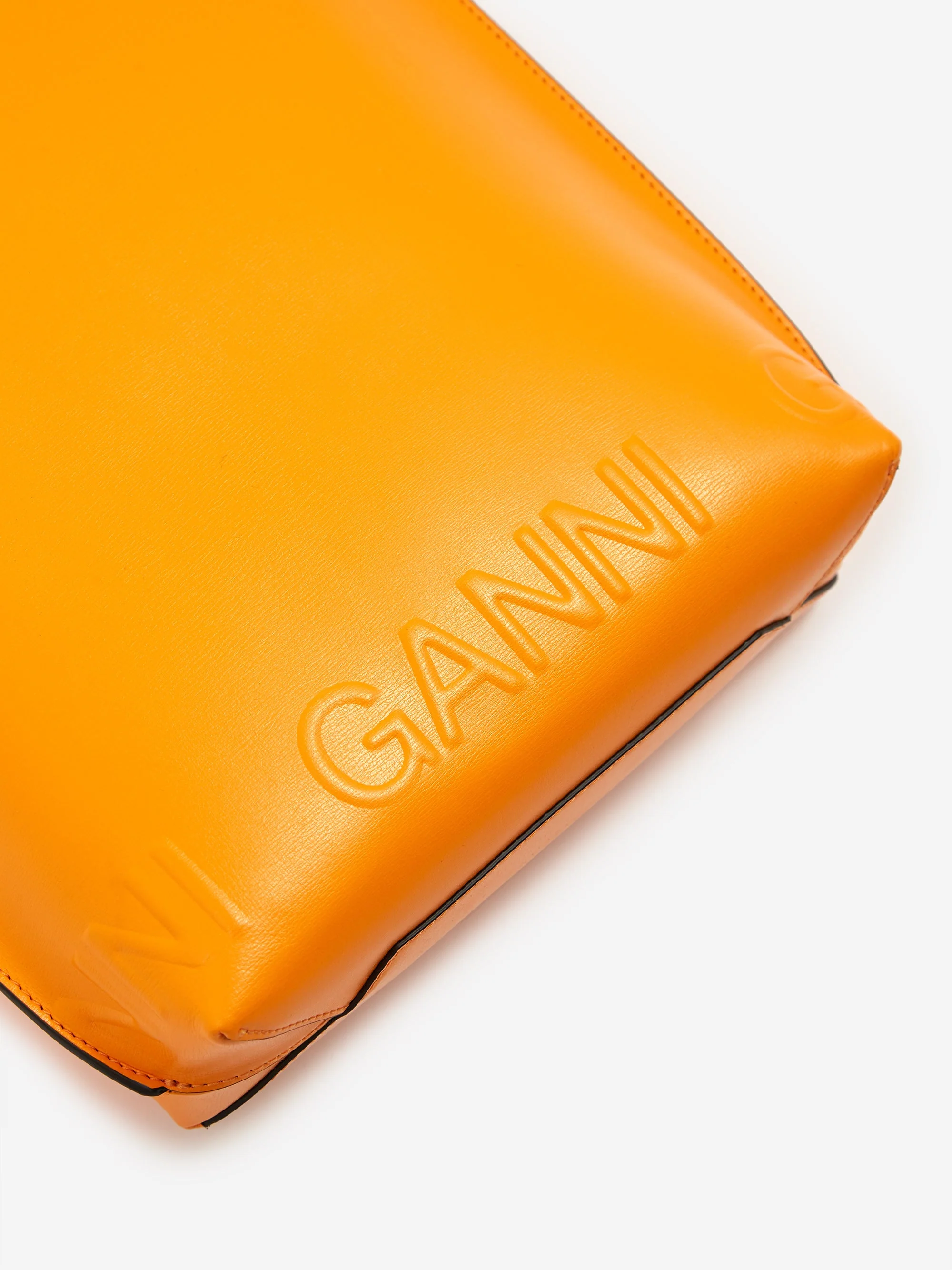 Ganni Medium Tote Bag - Bright Marigold - Image 5