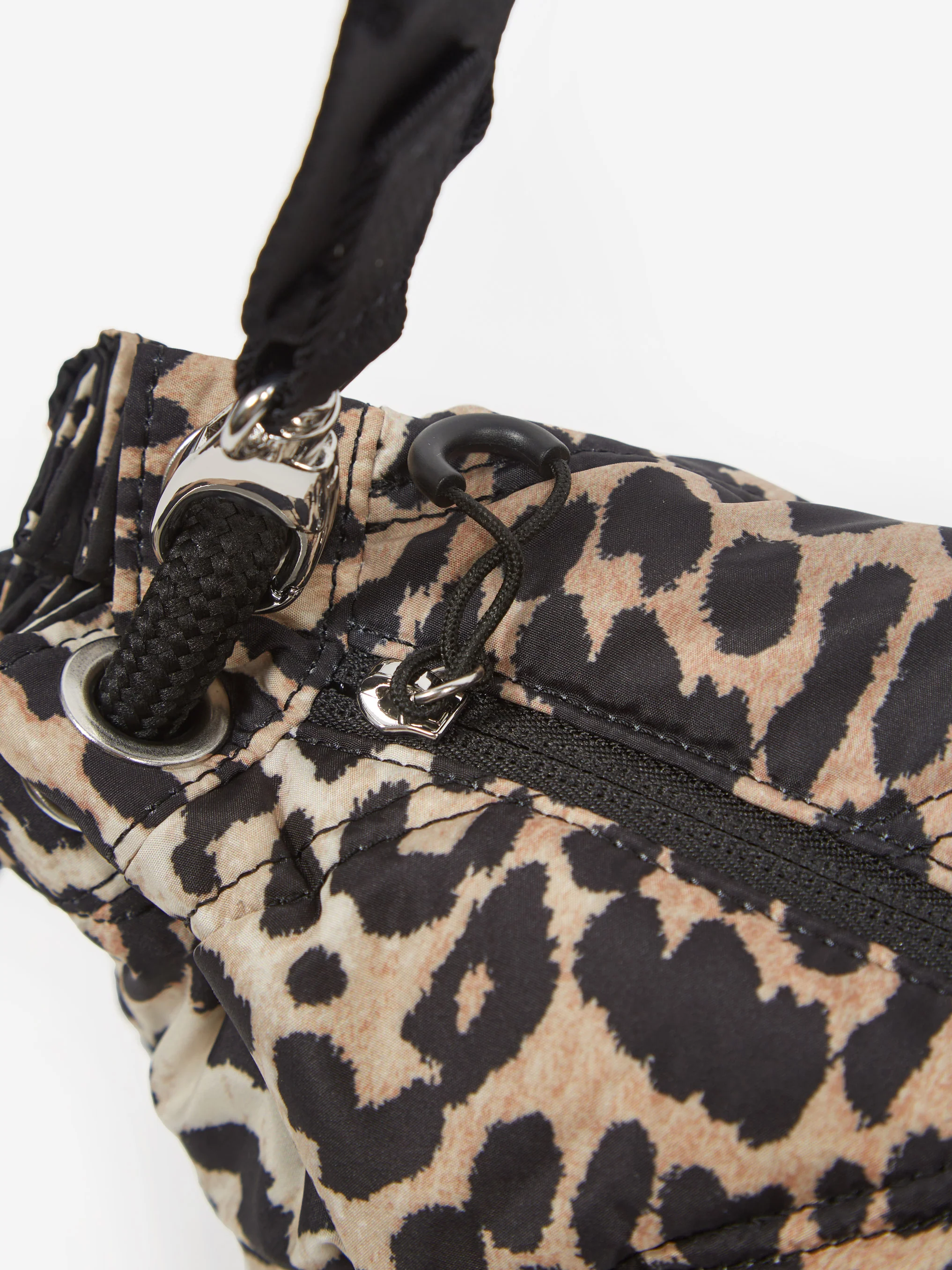 Ganni Quilted Recycled Tech Duffel Bag - Leopard - Image 5