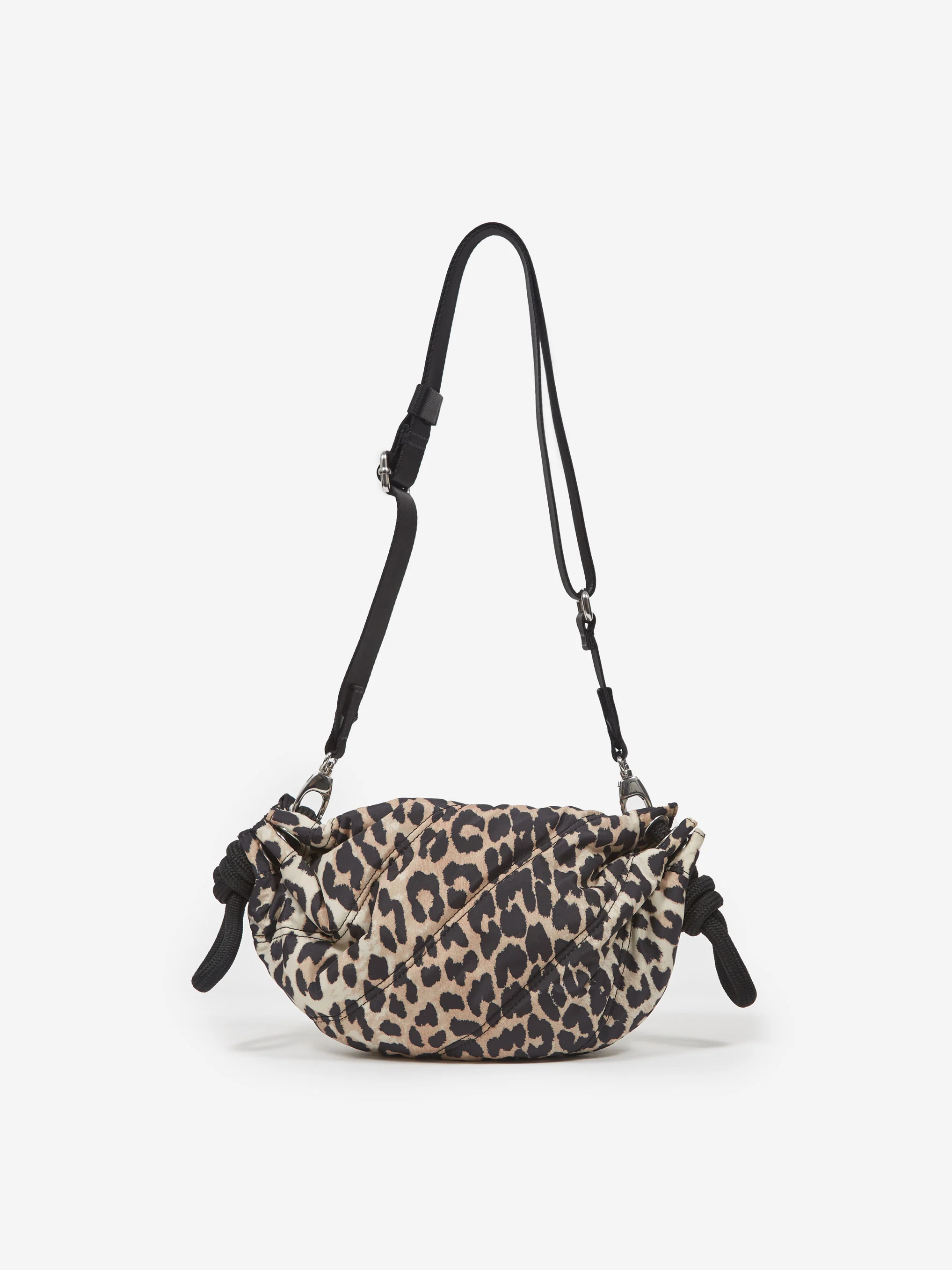 Ganni Quilted Recycled Tech Duffel Bag - Leopard - Image 6