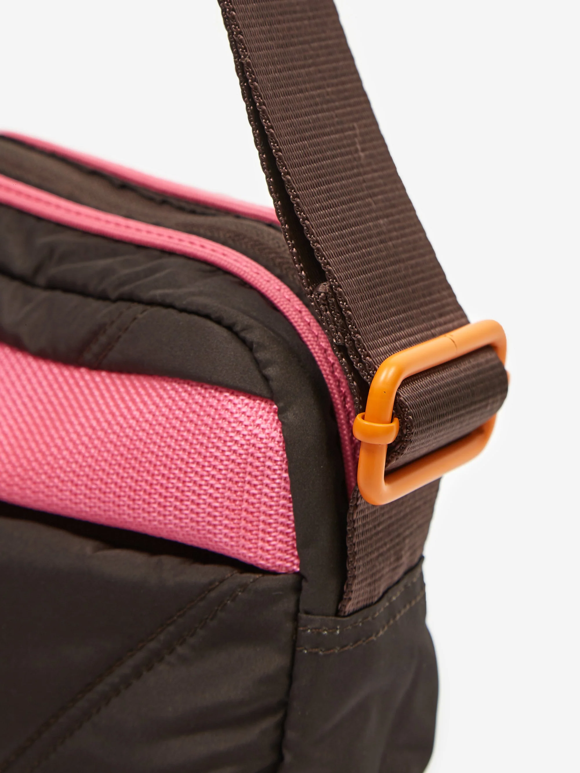 Ganni Quilted Recycled Tech Fabric Bag - Mole - Image 5