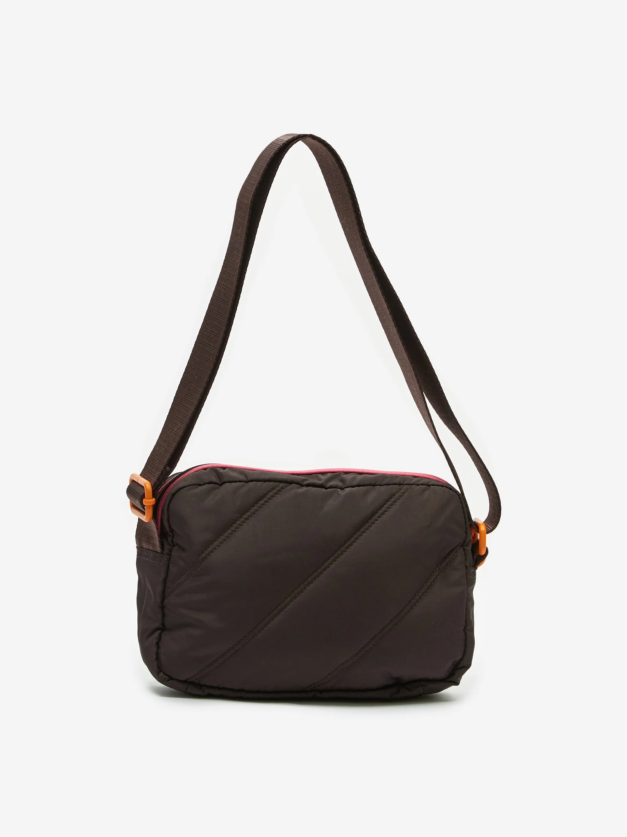 Ganni Quilted Recycled Tech Fabric Bag - Mole - Image 7