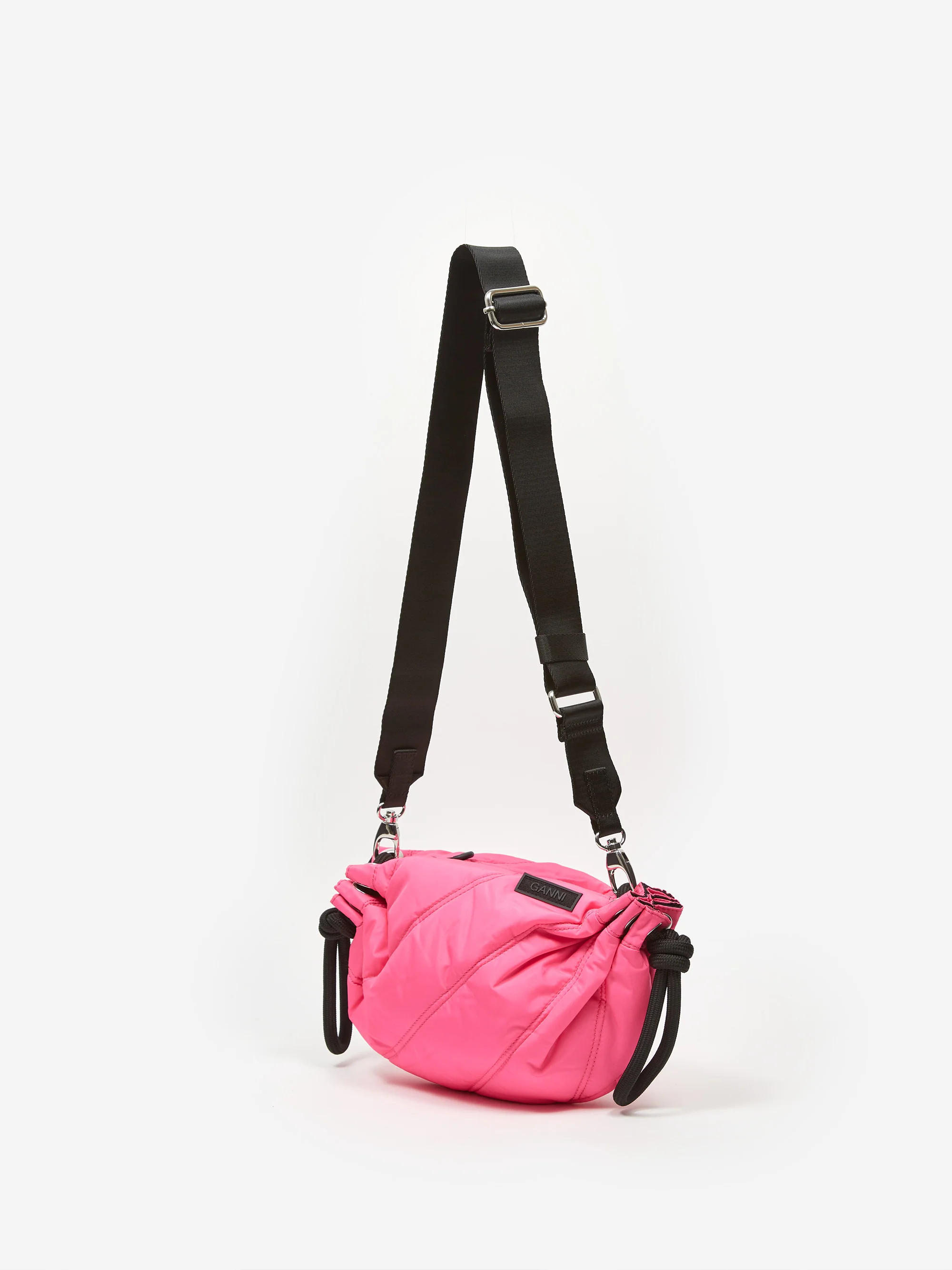 Ganni Quilted Recycled Tech Small Duffle Bag - Sugar Plum - Image 4