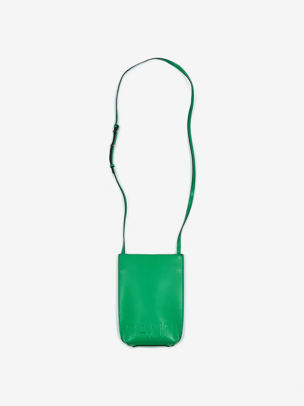 Ganni Recycled Leather Phone Bag - Kelly Green - Image 2