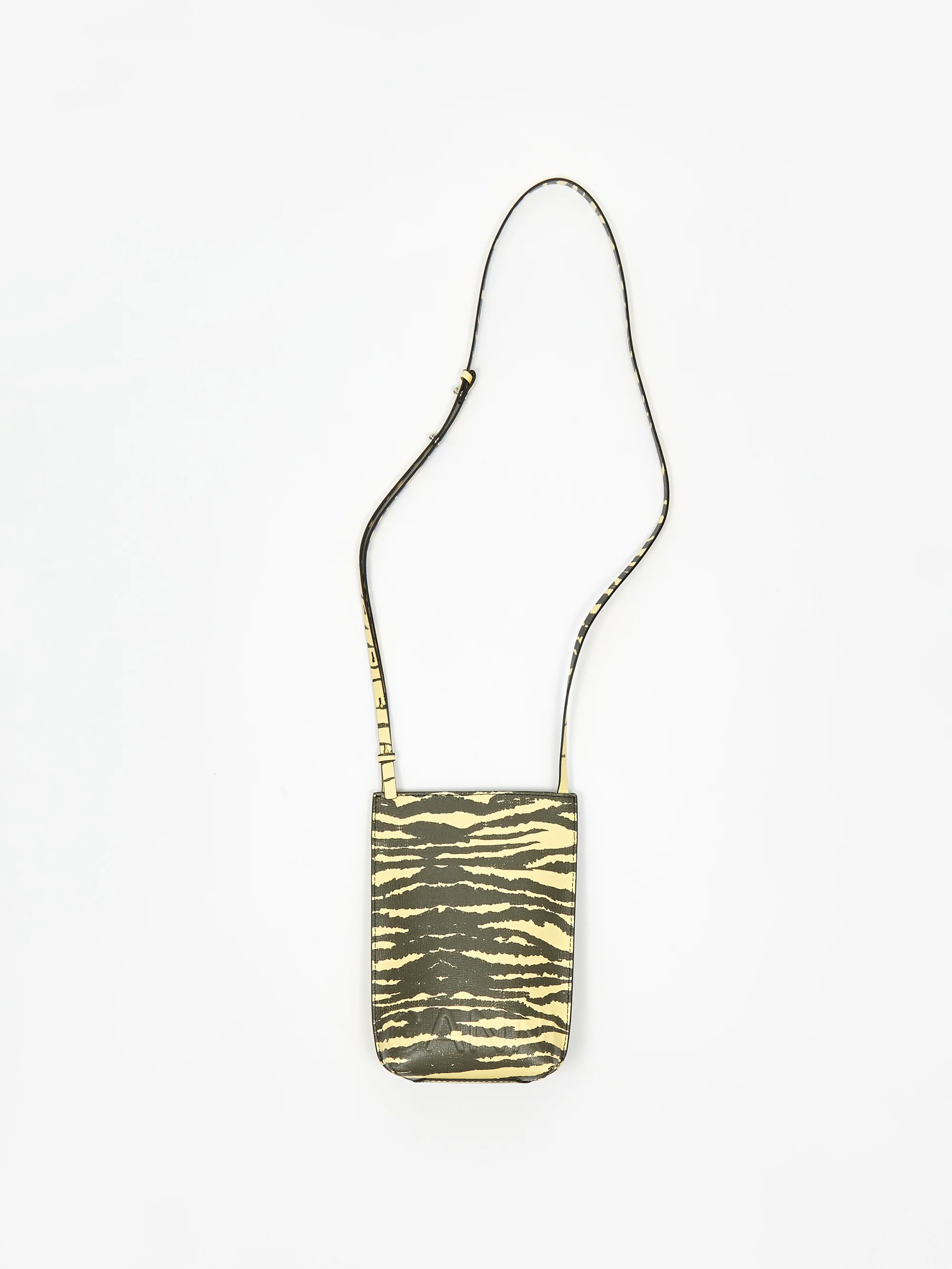 Ganni Recycled Leather Phone Bag Pale Banana - Pale Banana - Image 2