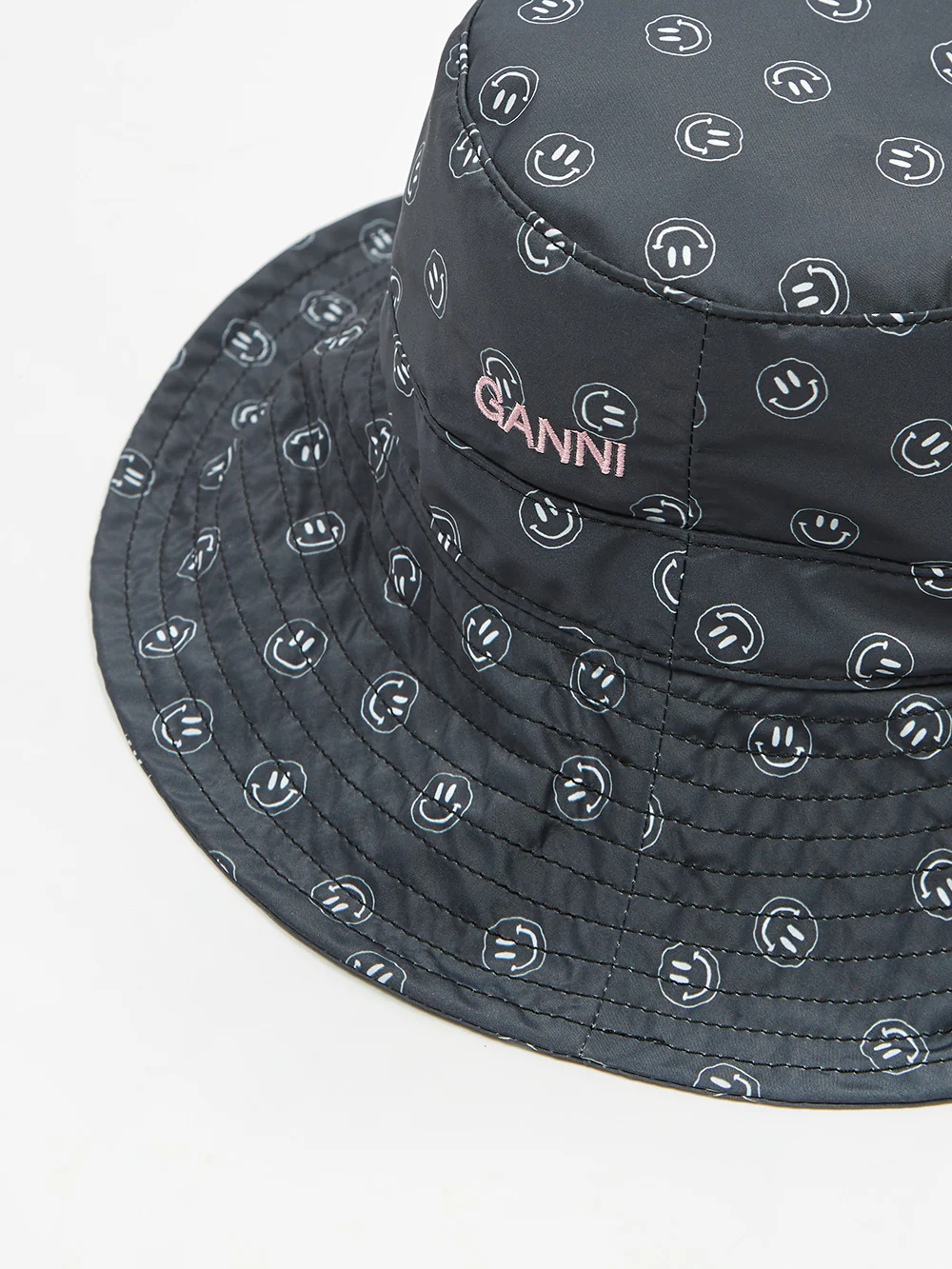 Ganni Recycled Tech Fabric Bucket Hat - Phantom - Image 3