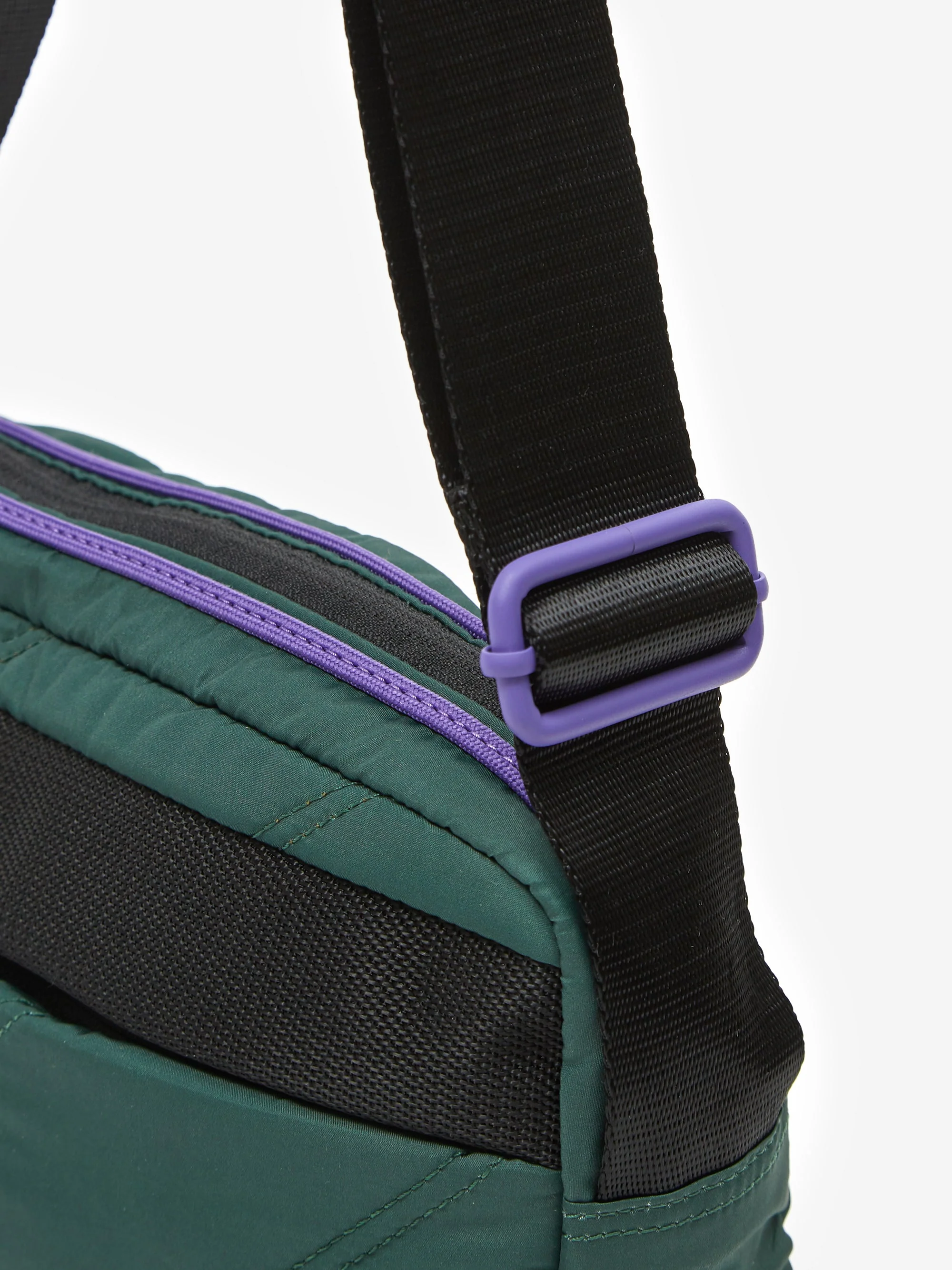 Ganni Recycled Tech Festival Bag - Dark Green - Image 5