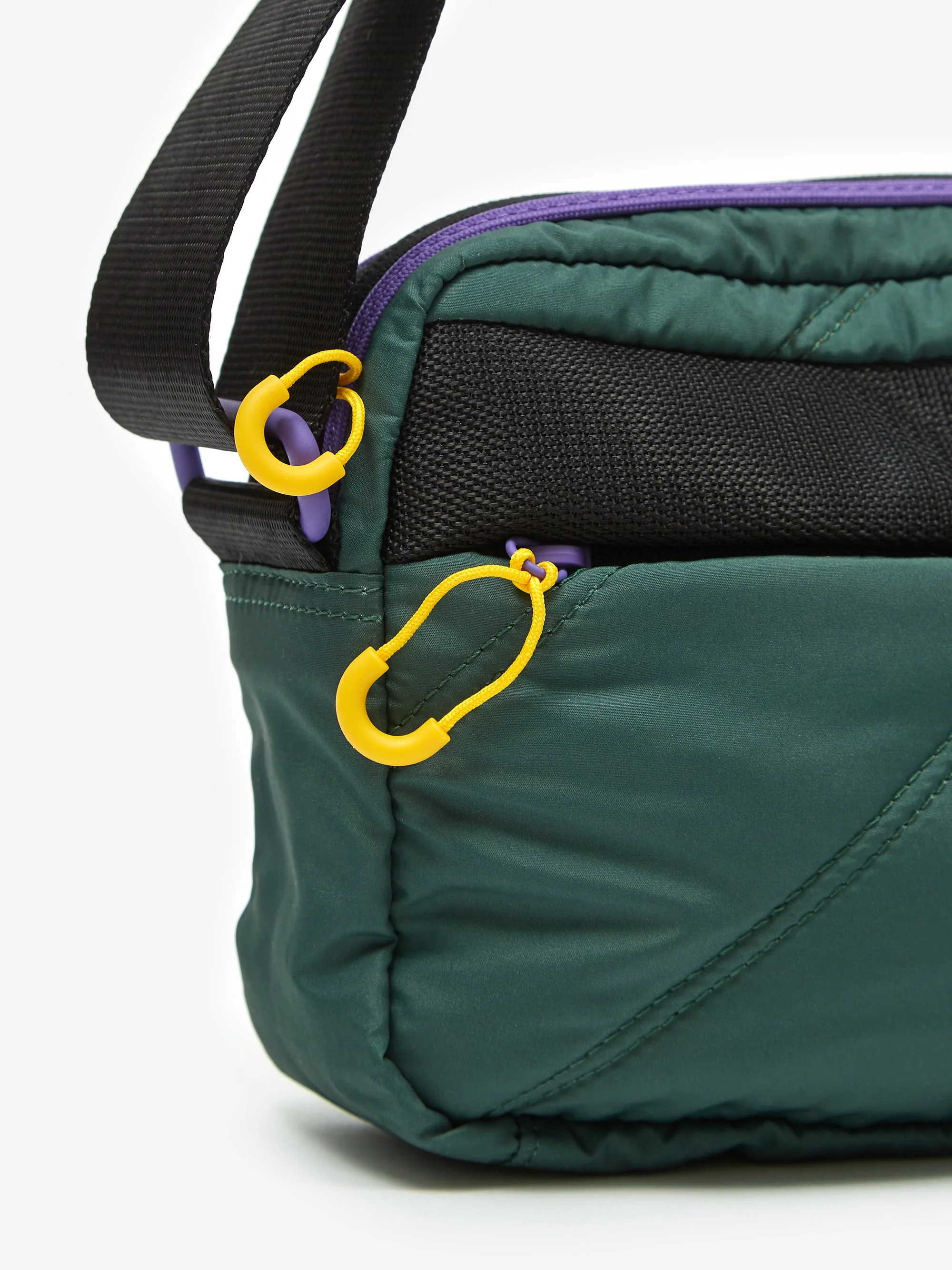 Ganni Recycled Tech Festival Bag - Dark Green - Image 6