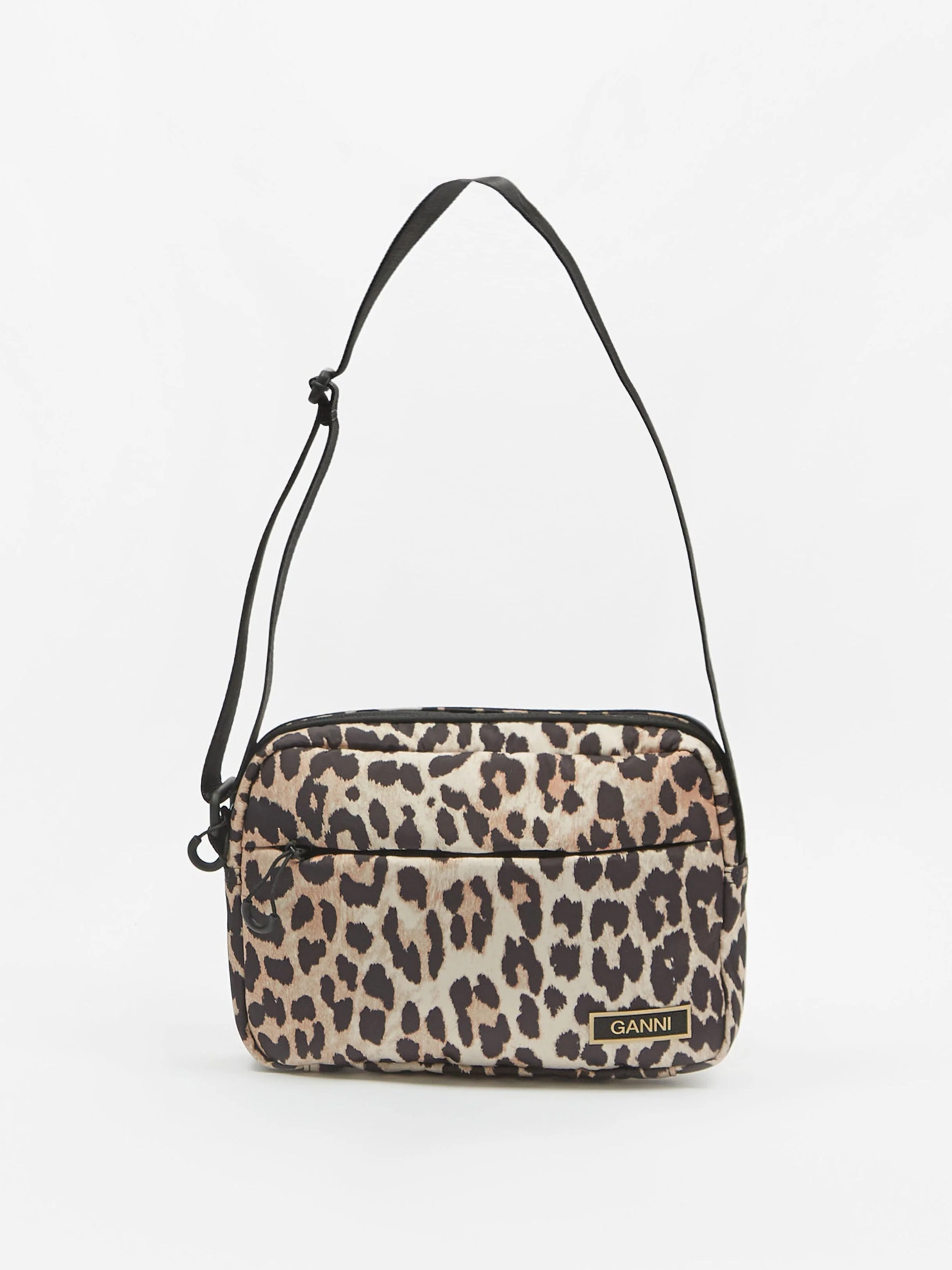Ganni Recycled Tech Festival Bag - Leopard