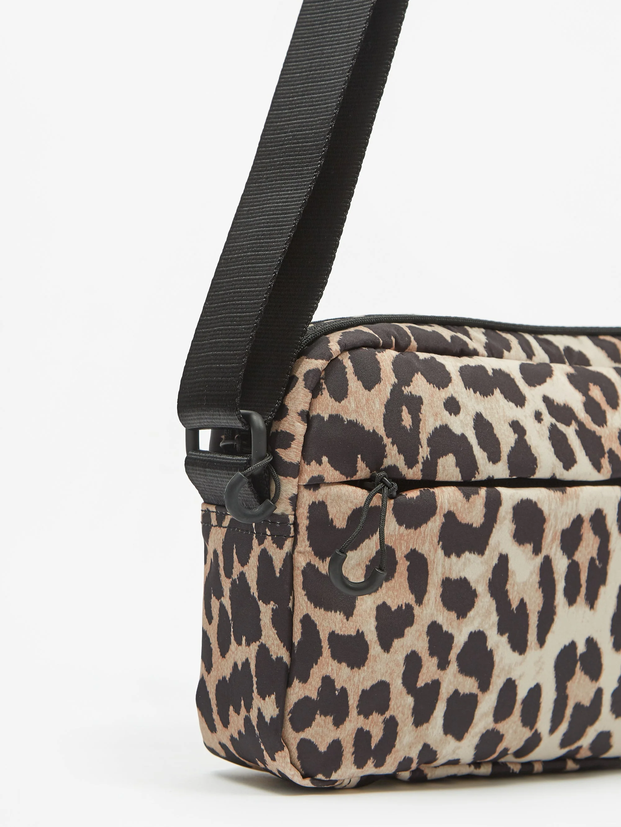 Ganni Recycled Tech Festival Bag - Leopard - Image 3