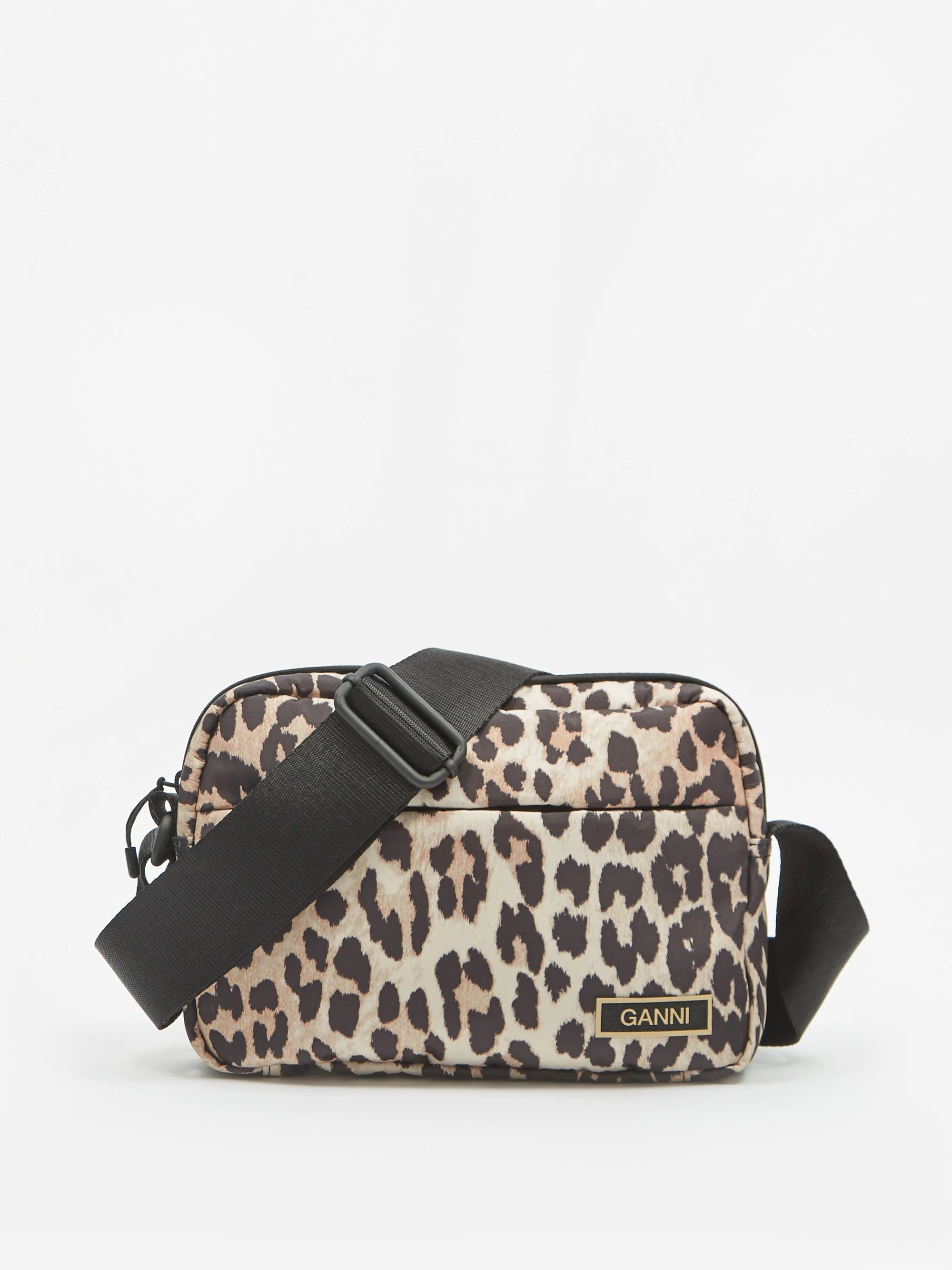 Ganni Recycled Tech Festival Bag - Leopard - Image 4