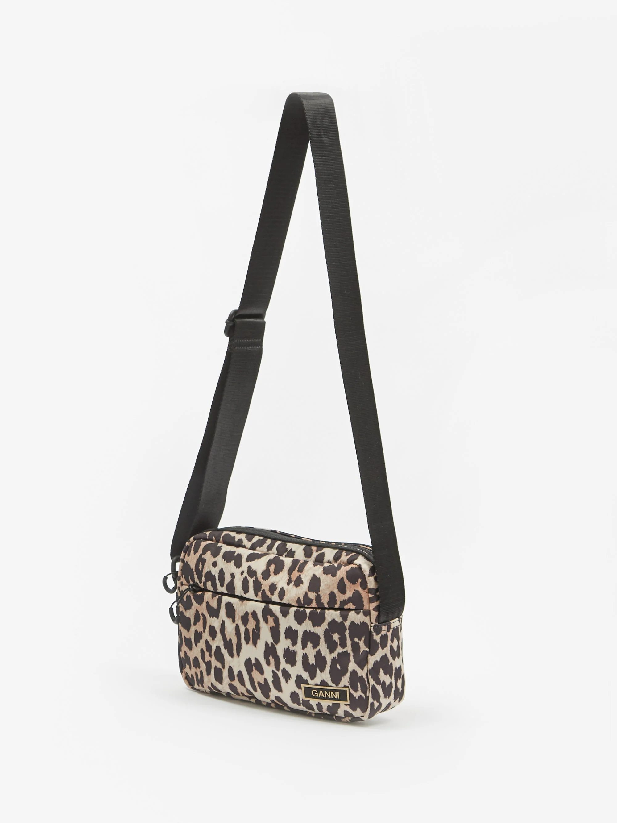 Ganni Recycled Tech Festival Bag - Leopard - Image 5