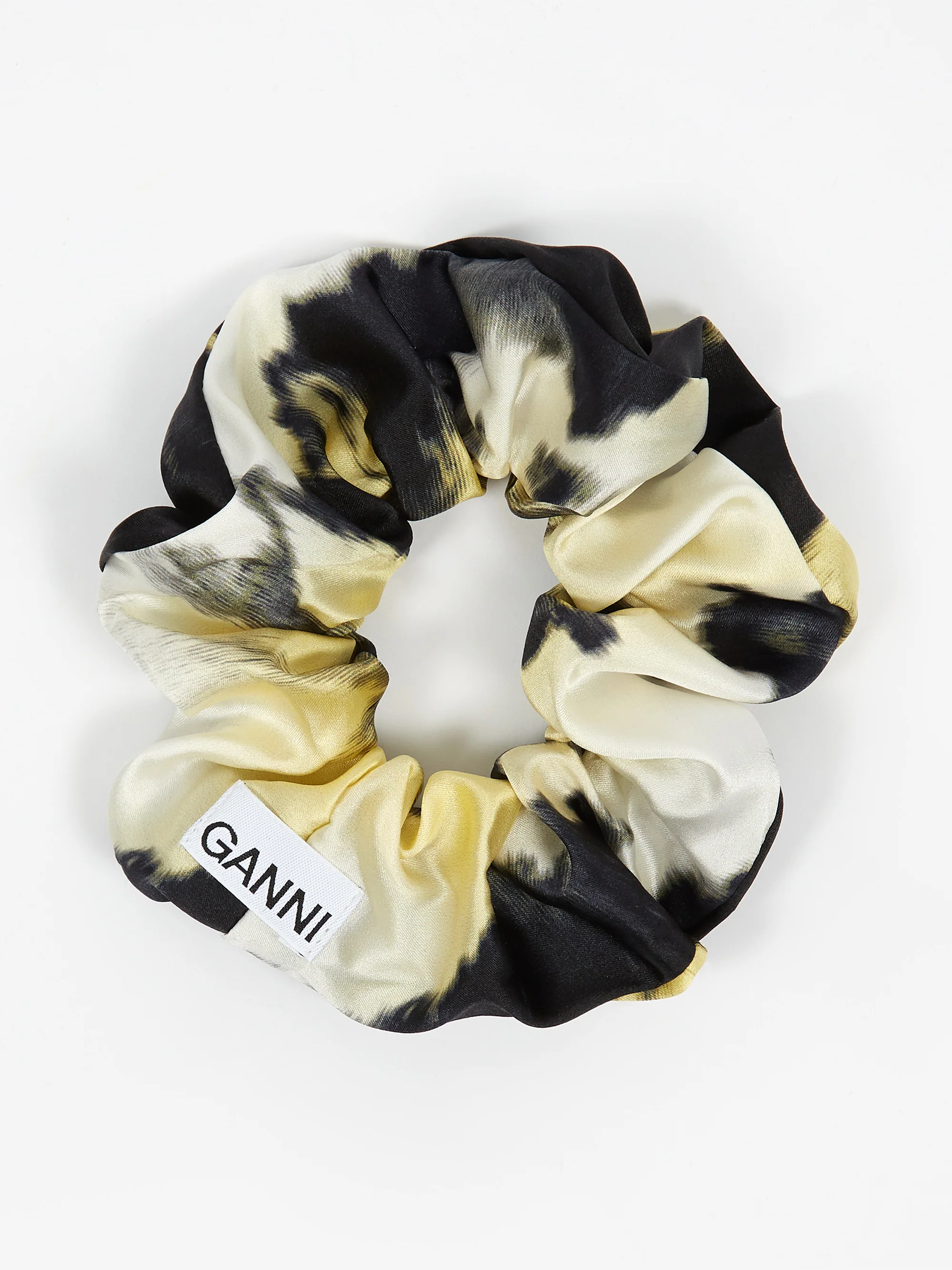 Ganni Silk Stretch Satin Scrunchie - Phantom - Image 2