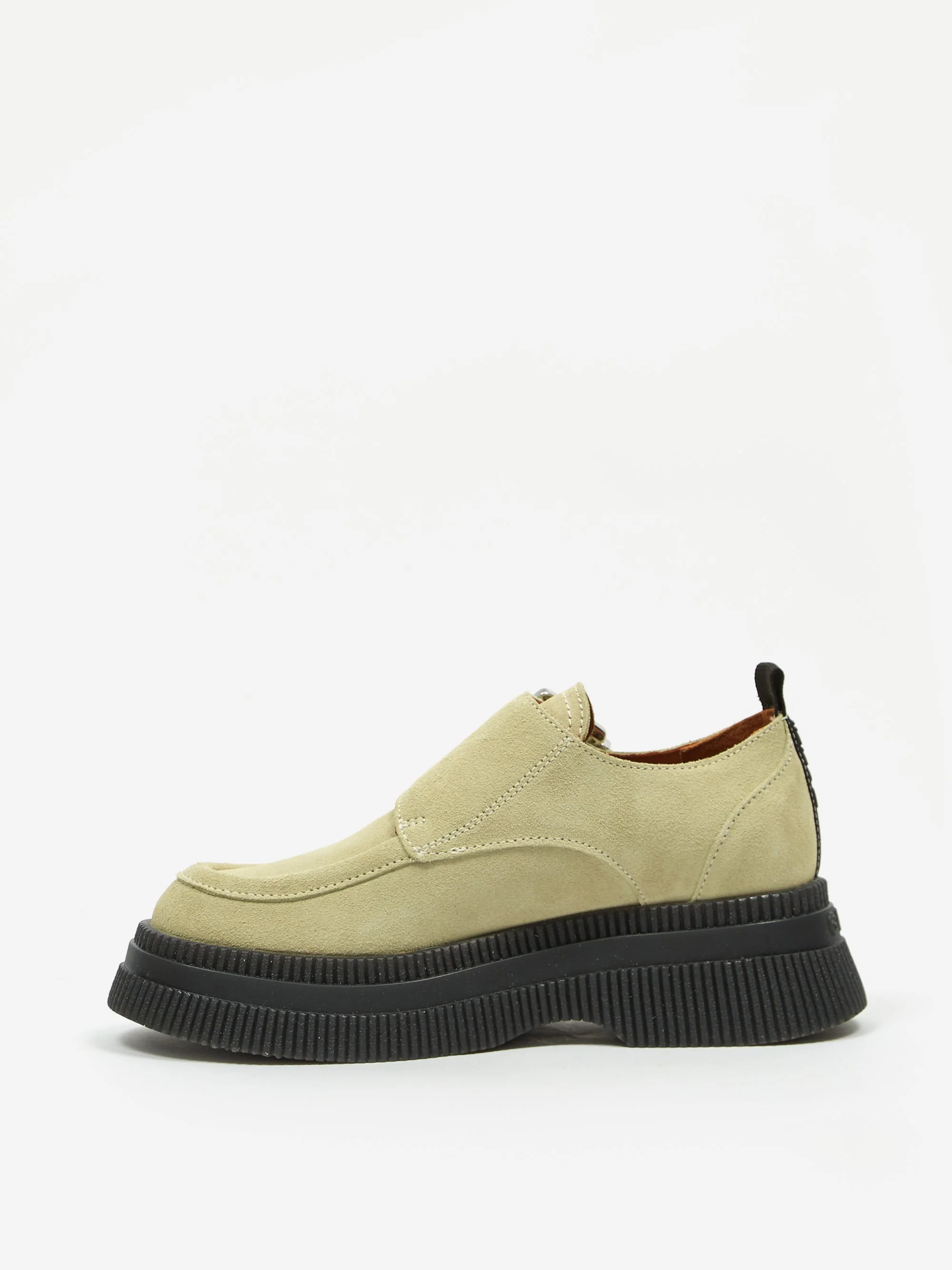 Ganni Suede Monk Strap Creeper - Bog - Image 4