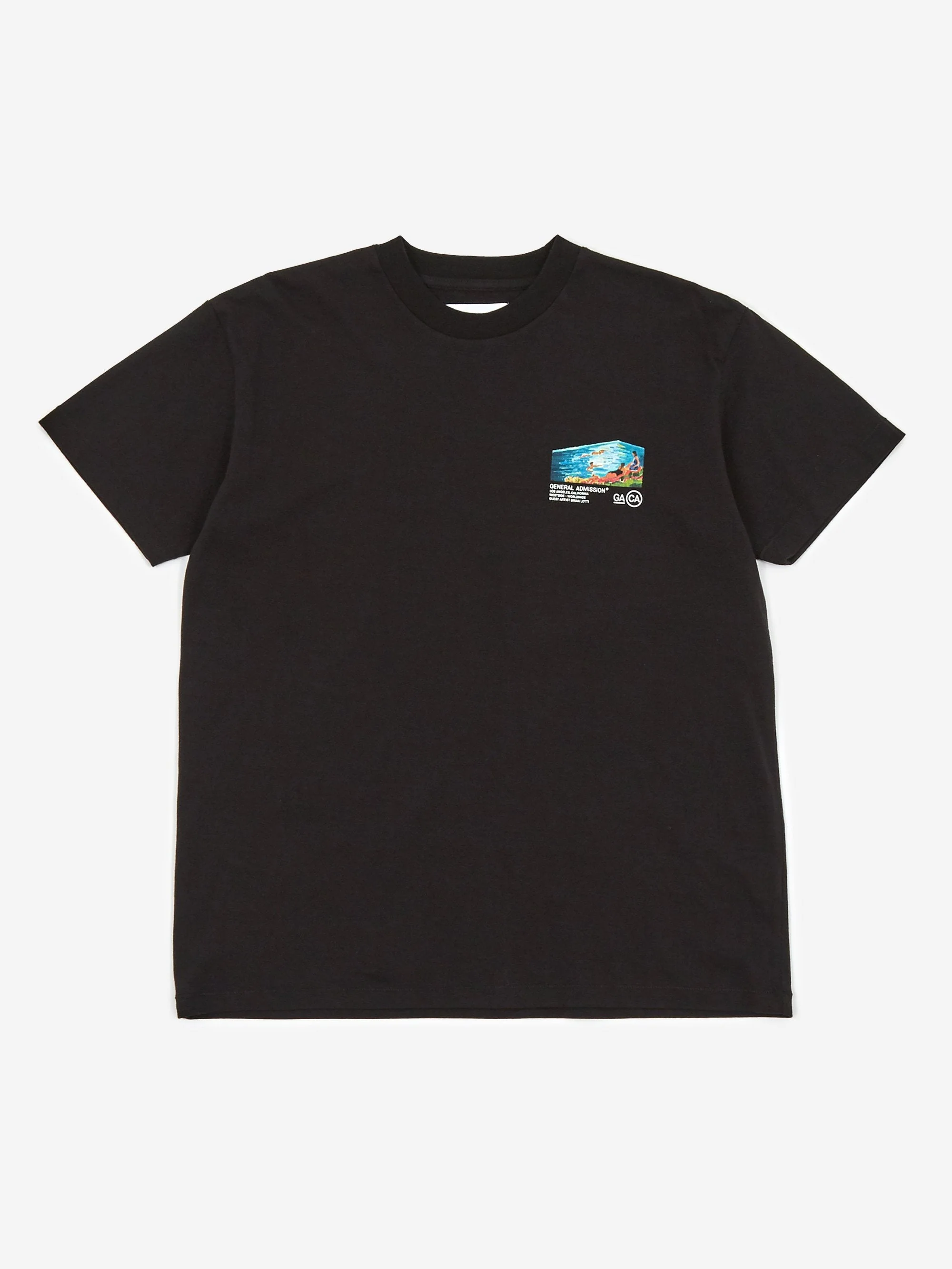 General Admission Brain Lotti Pool Shortsleeve T-Shirt - Black - Image 2