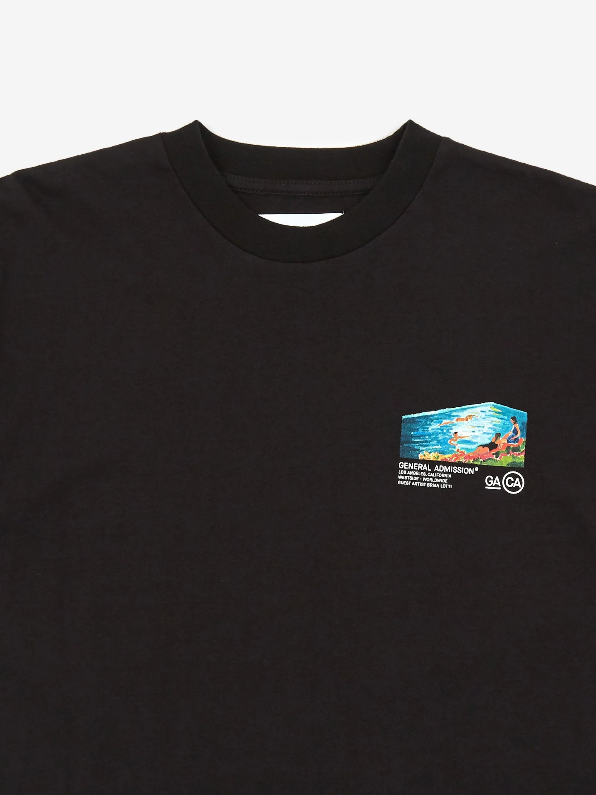 General Admission Brain Lotti Pool Shortsleeve T-Shirt - Black - Image 3