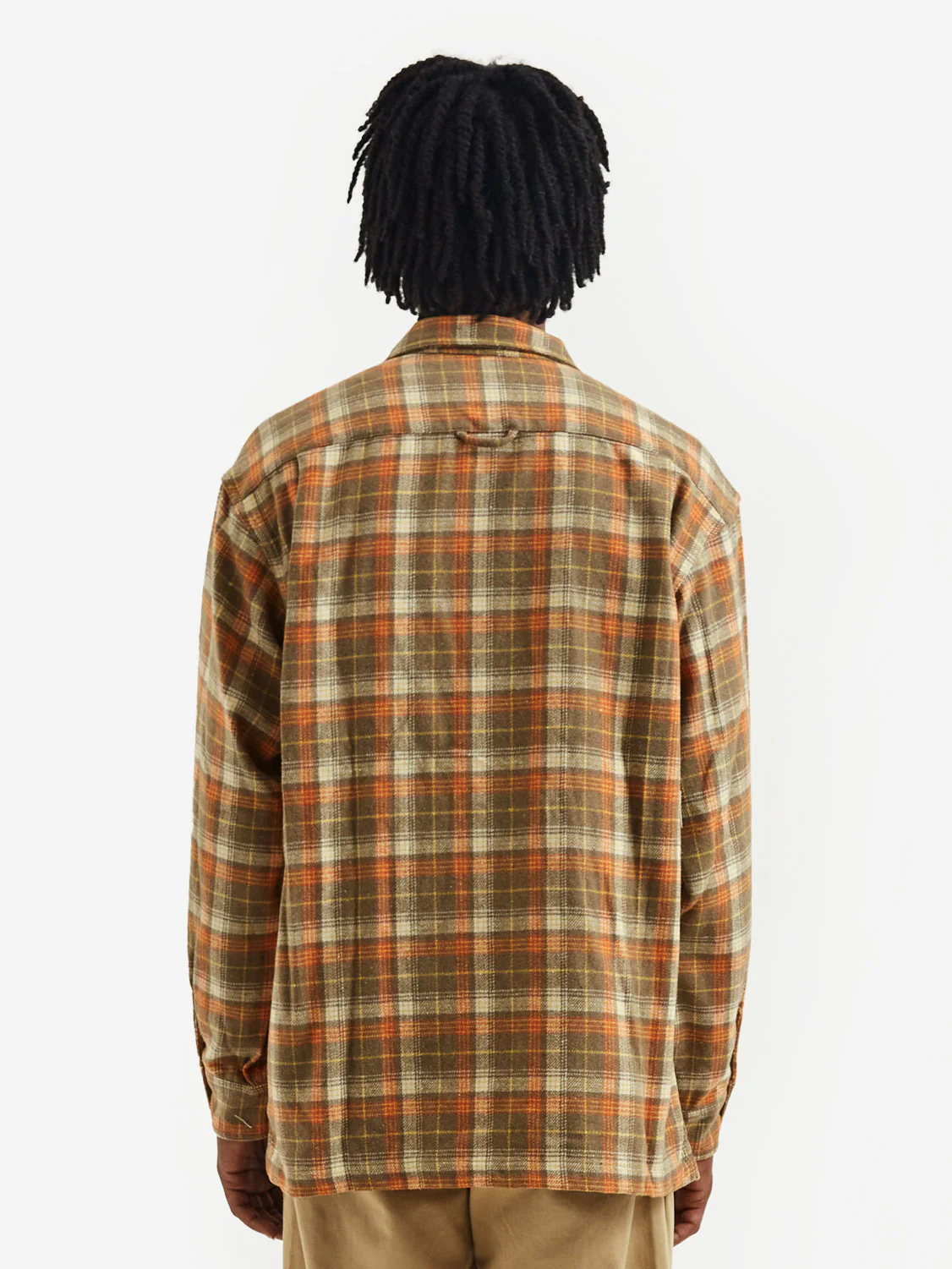 General Admission Flannel Plaid Shirt - Brown - Image 8