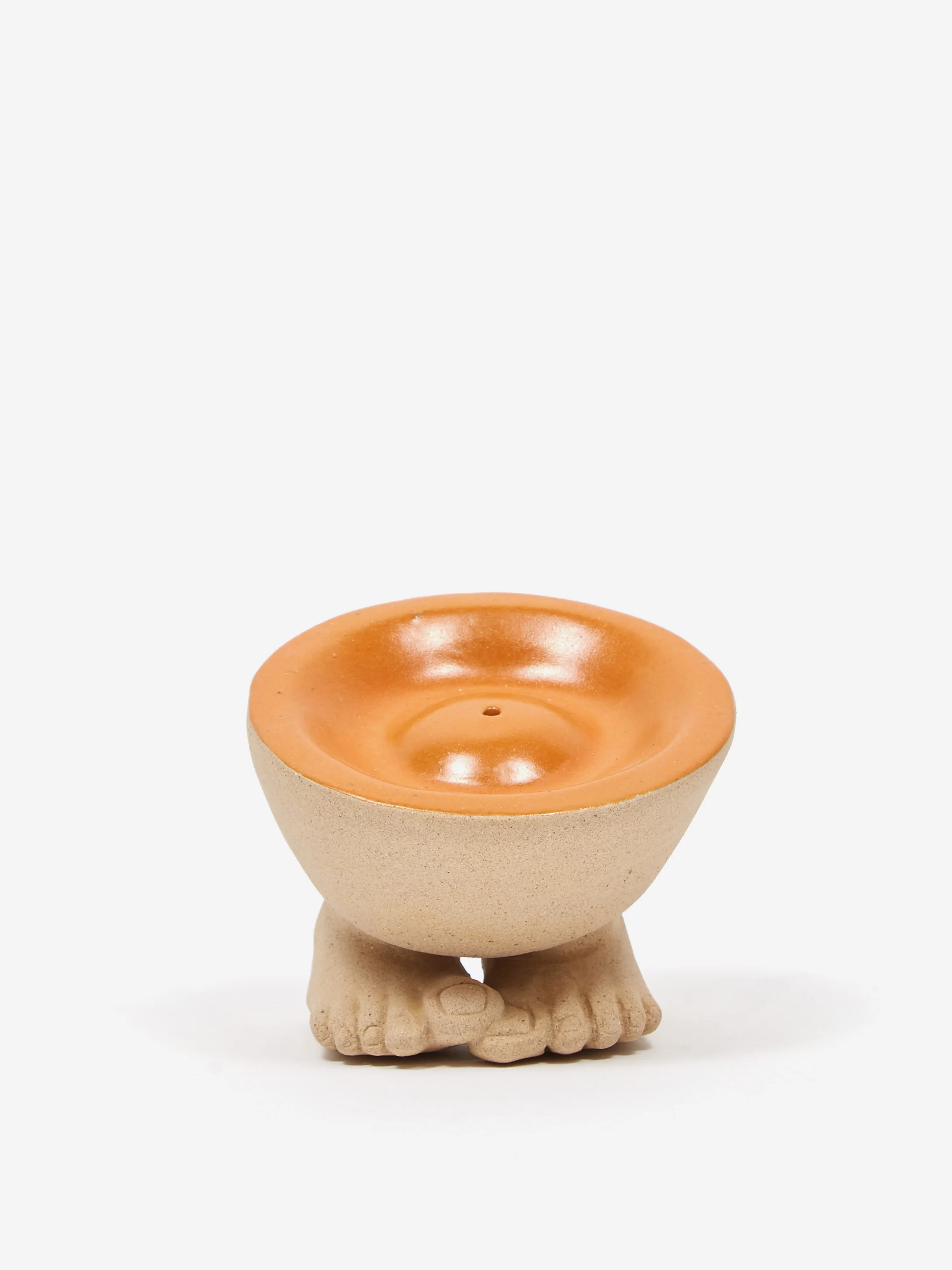 General Admission Foot Incense Bowl - Brown
