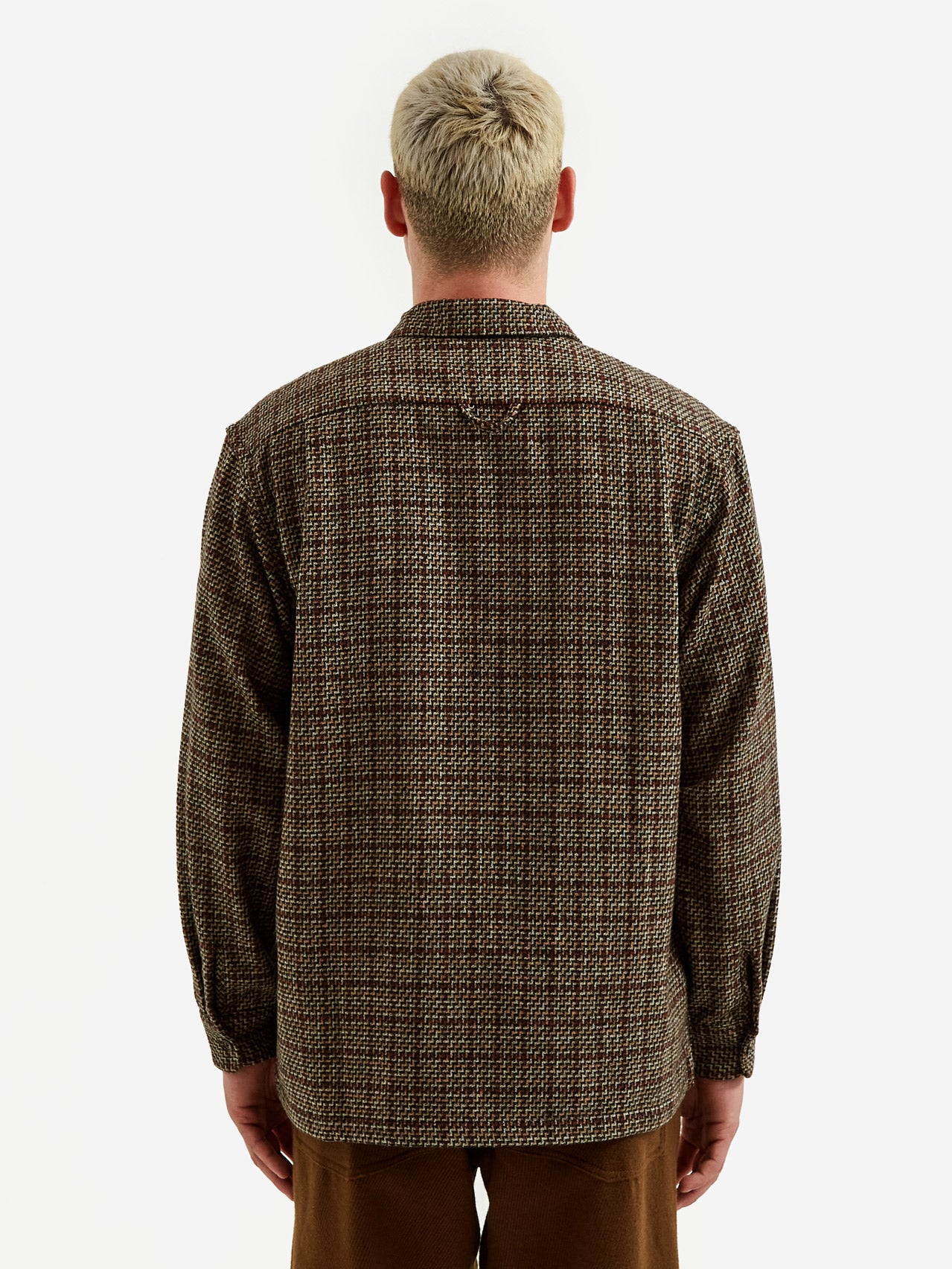 General Admission Jacquard Wool Button Up - Black - Image 10