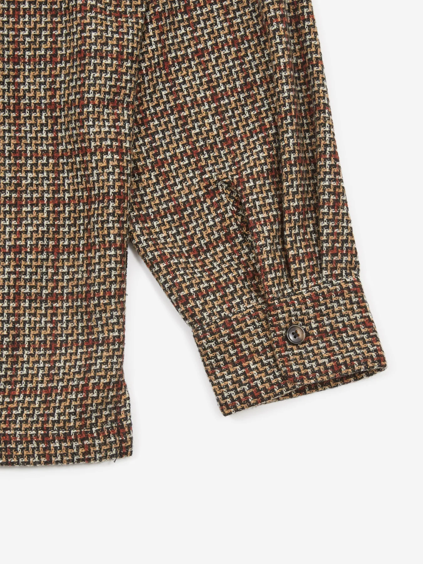 General Admission Jacquard Wool Button Up - Black - Image 5