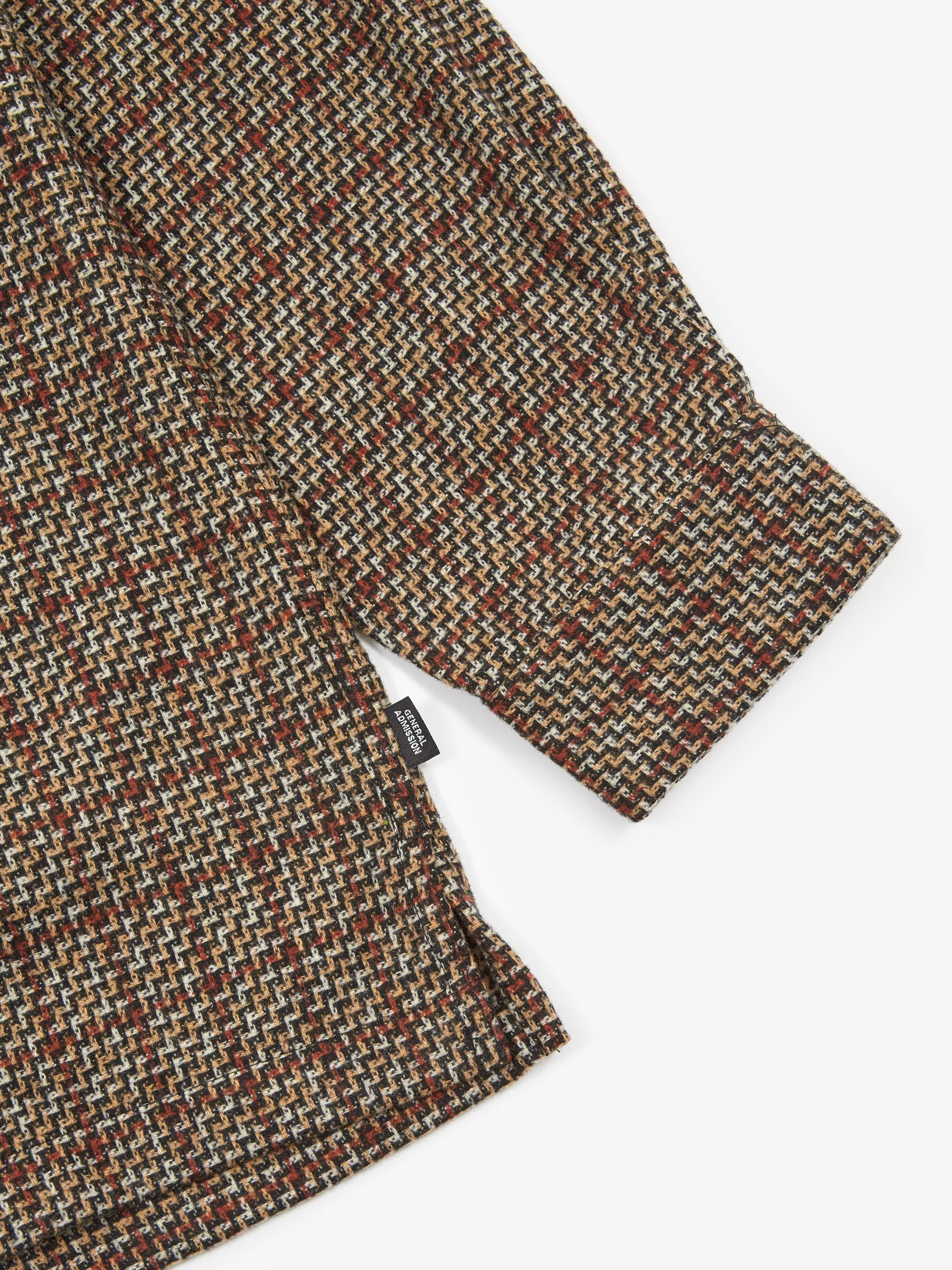 General Admission Jacquard Wool Button Up - Black - Image 6