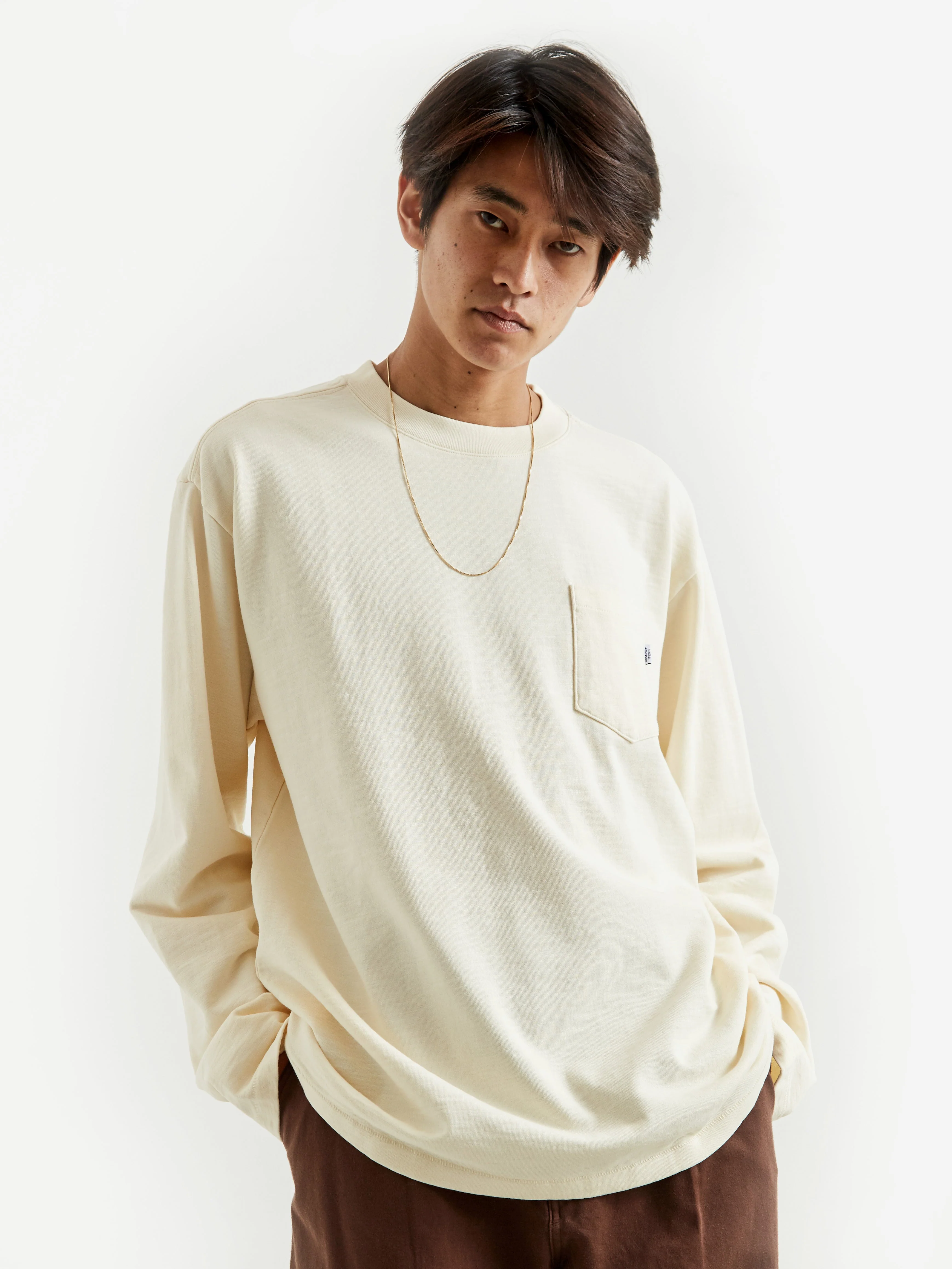 General AdmiShort Sleeveion Long Sleeve Mock Neck T-Shirt - Natural - Image 5