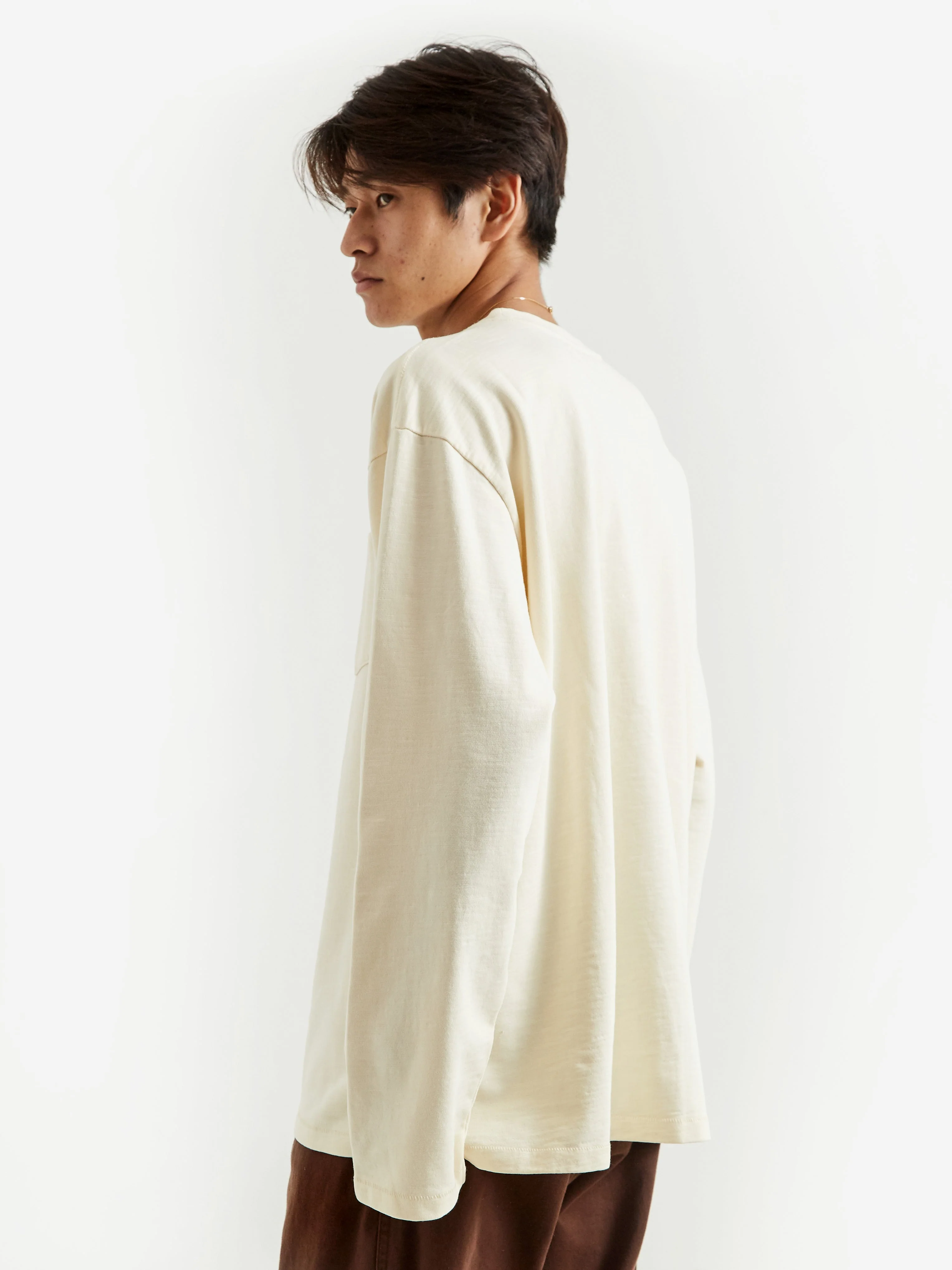 General AdmiShort Sleeveion Long Sleeve Mock Neck T-Shirt - Natural - Image 7