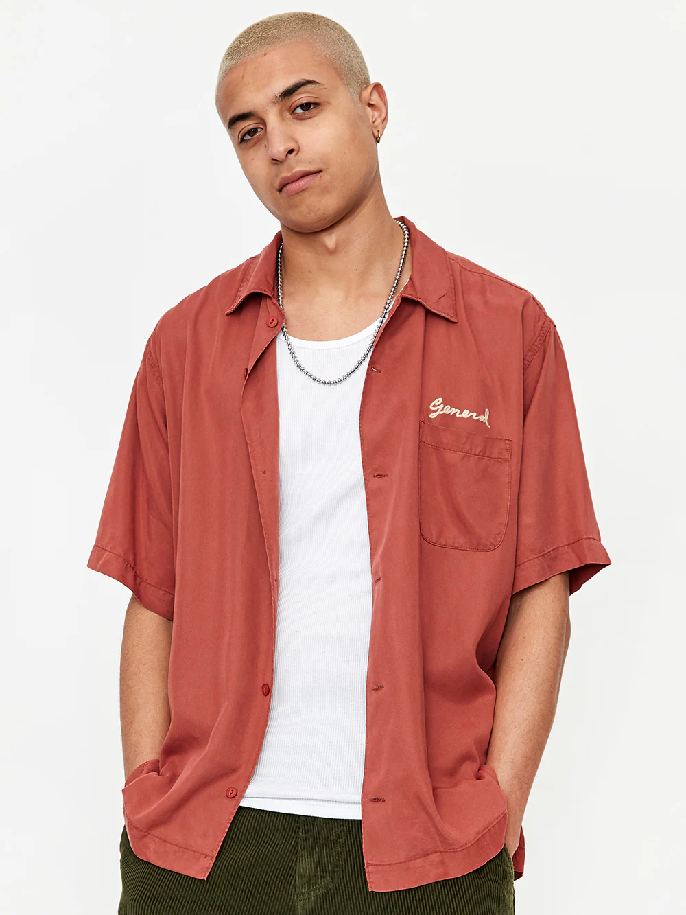 General Admission Mermaid Shortsleeve Shirt - Terracotta - Image 6