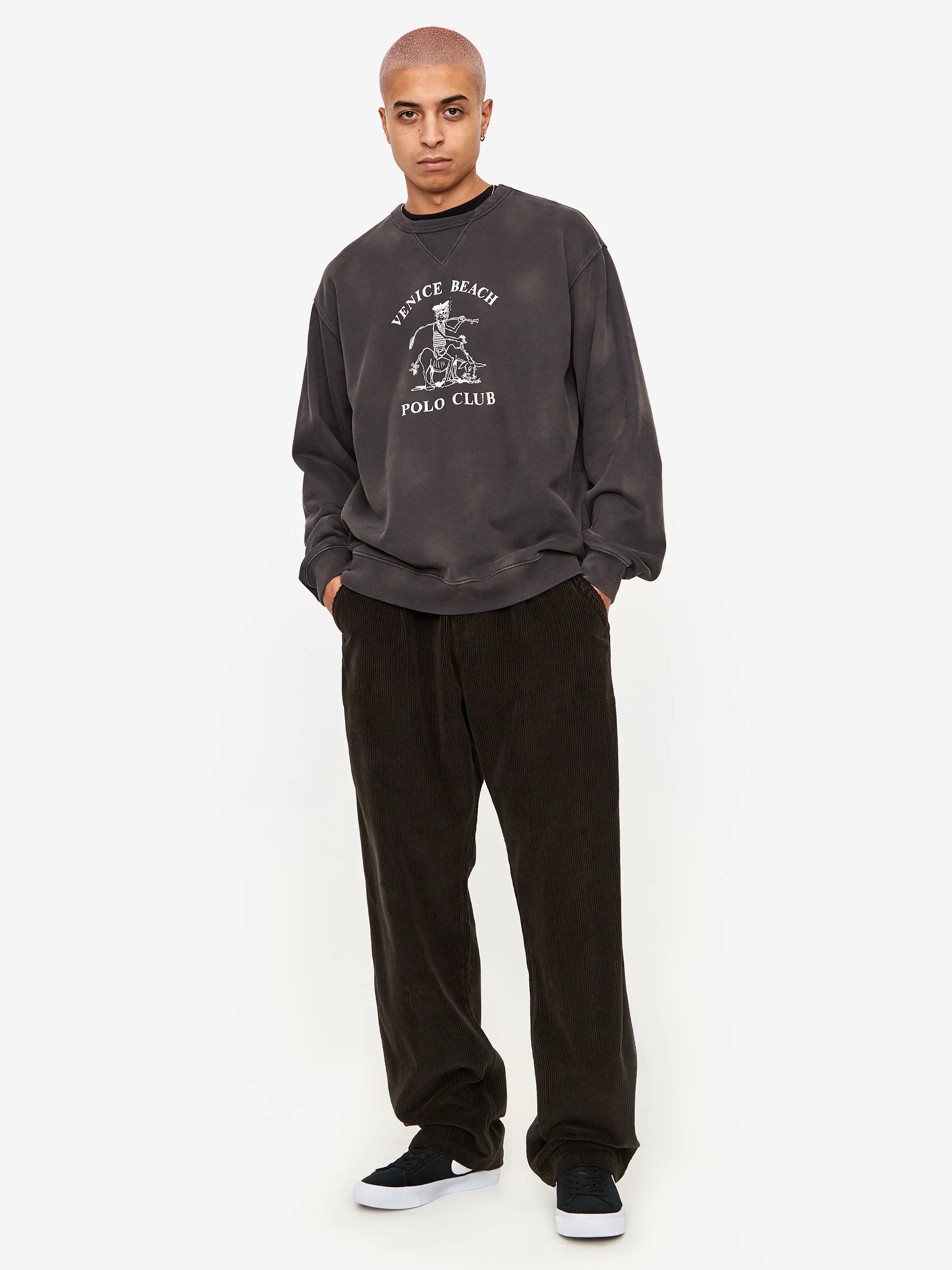 General Admission Midtown Pleated Trouser - Black - Image 7