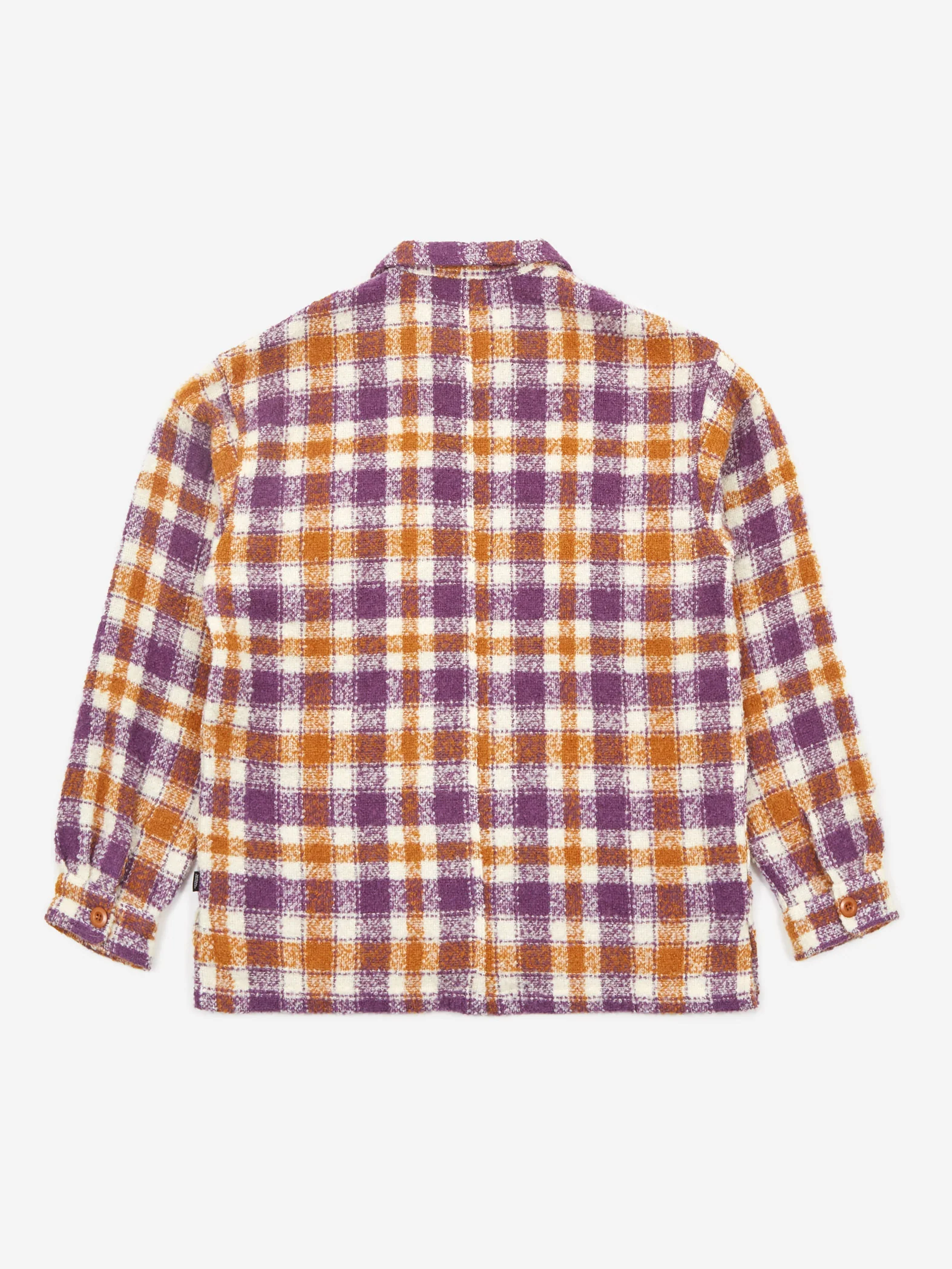 General Admission Nepped Plaid Over Shirt - Purple Plaid - Image 7