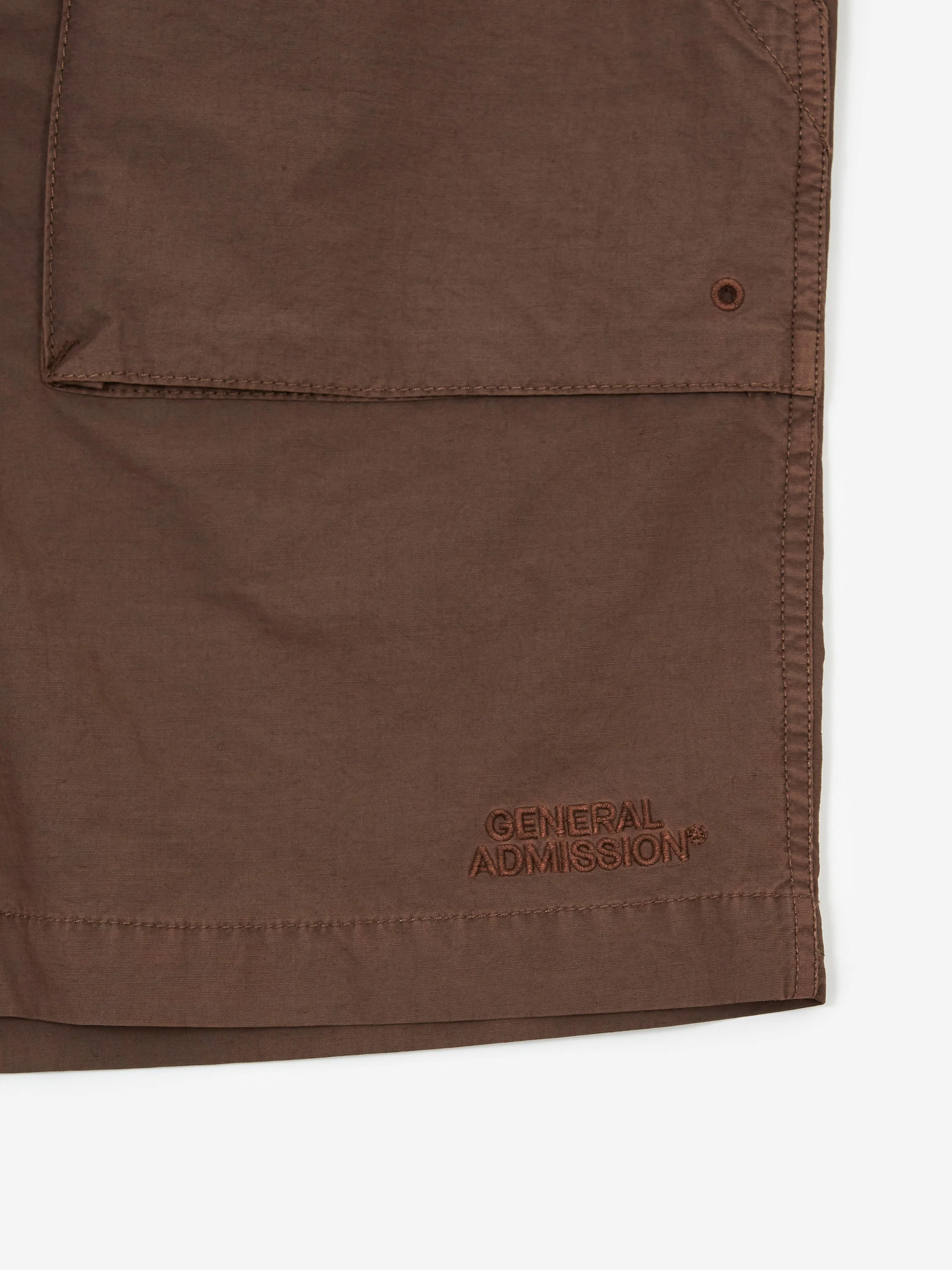 General Admission Patch Pocket Short - Medium Brown - Image 3