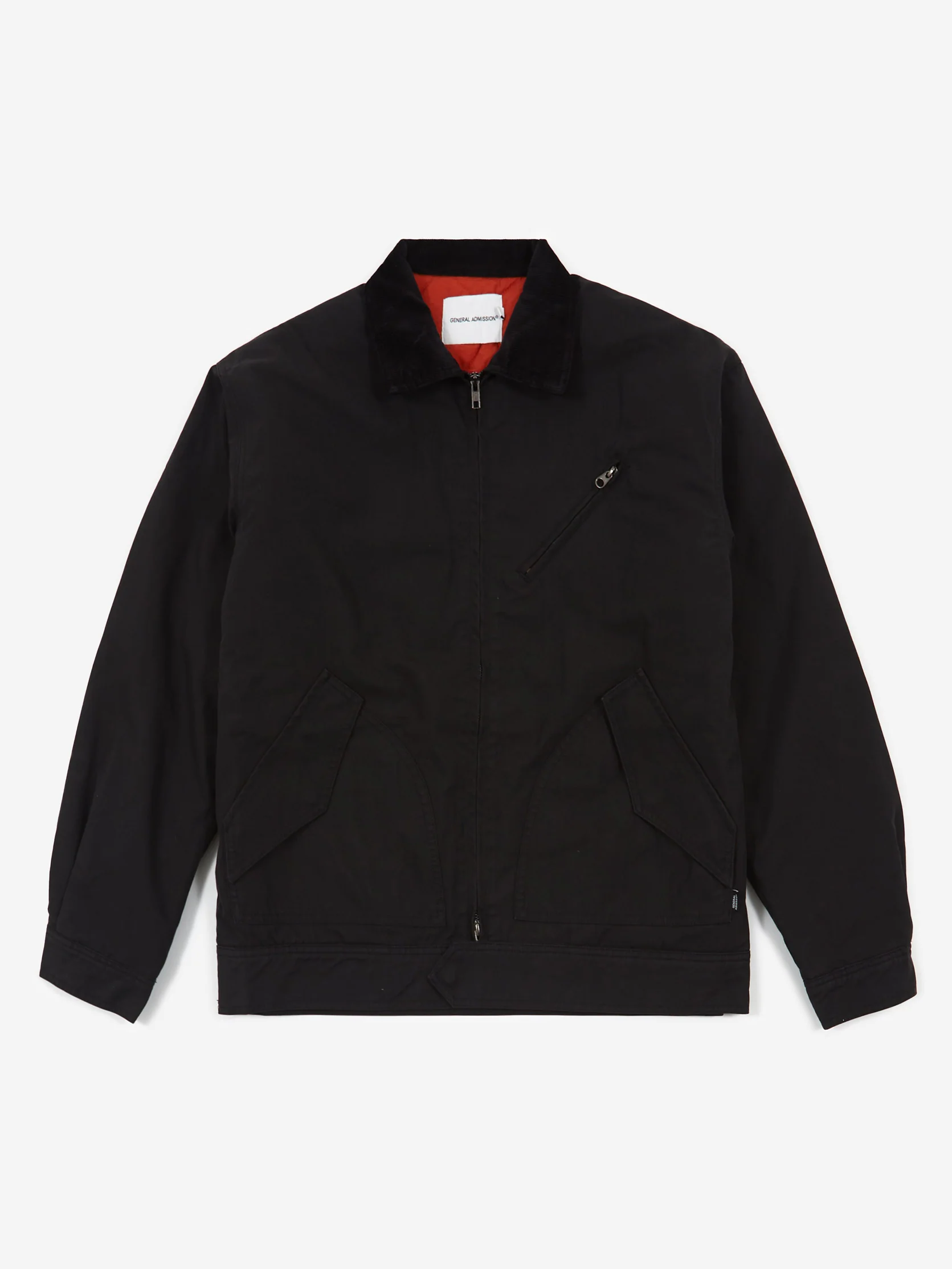 General Admission Quilt Lined Mechanic Jacket - Black