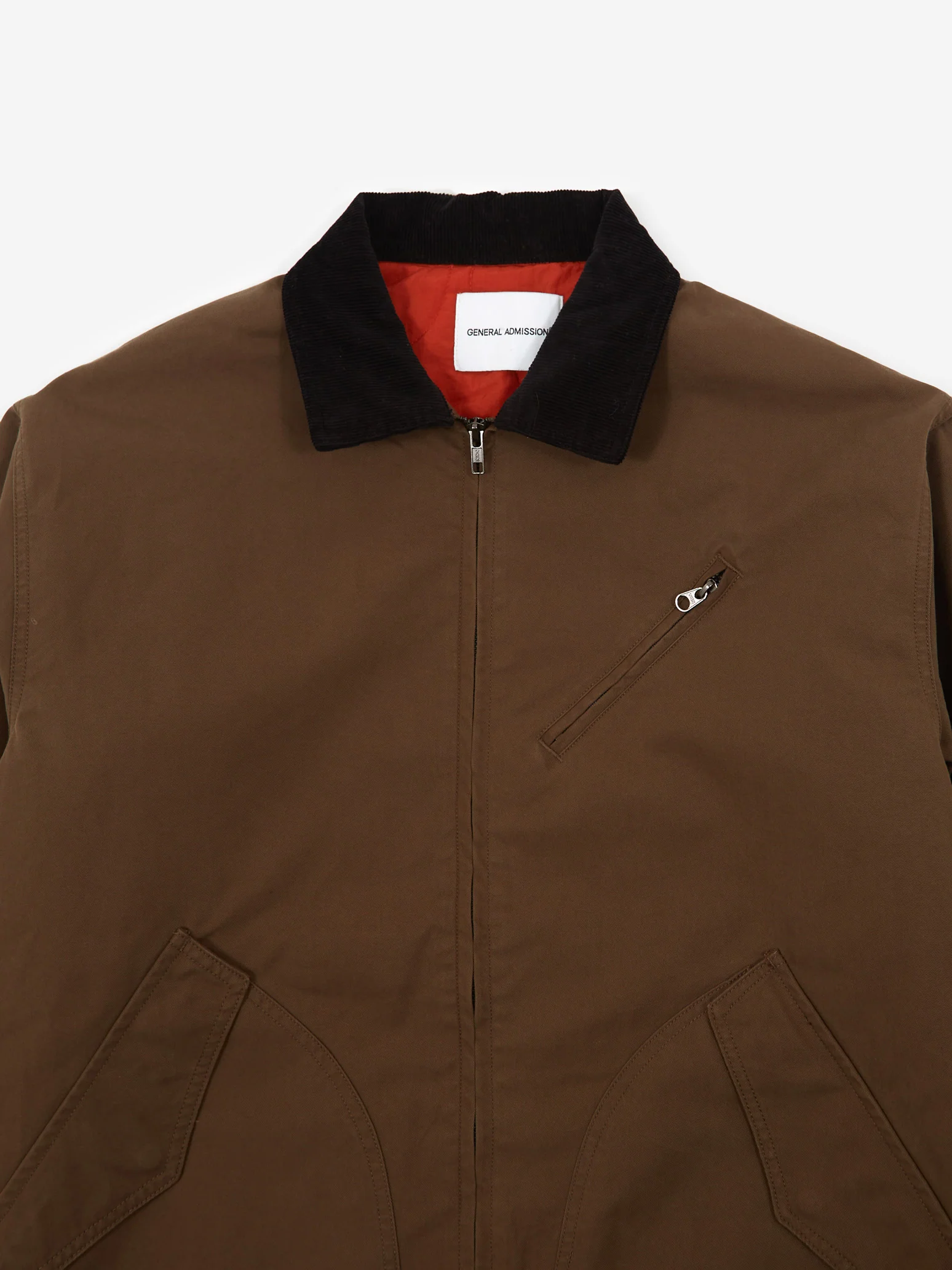 General Admission Quilt Lined Mechanic Jacket - Brown - Image 2