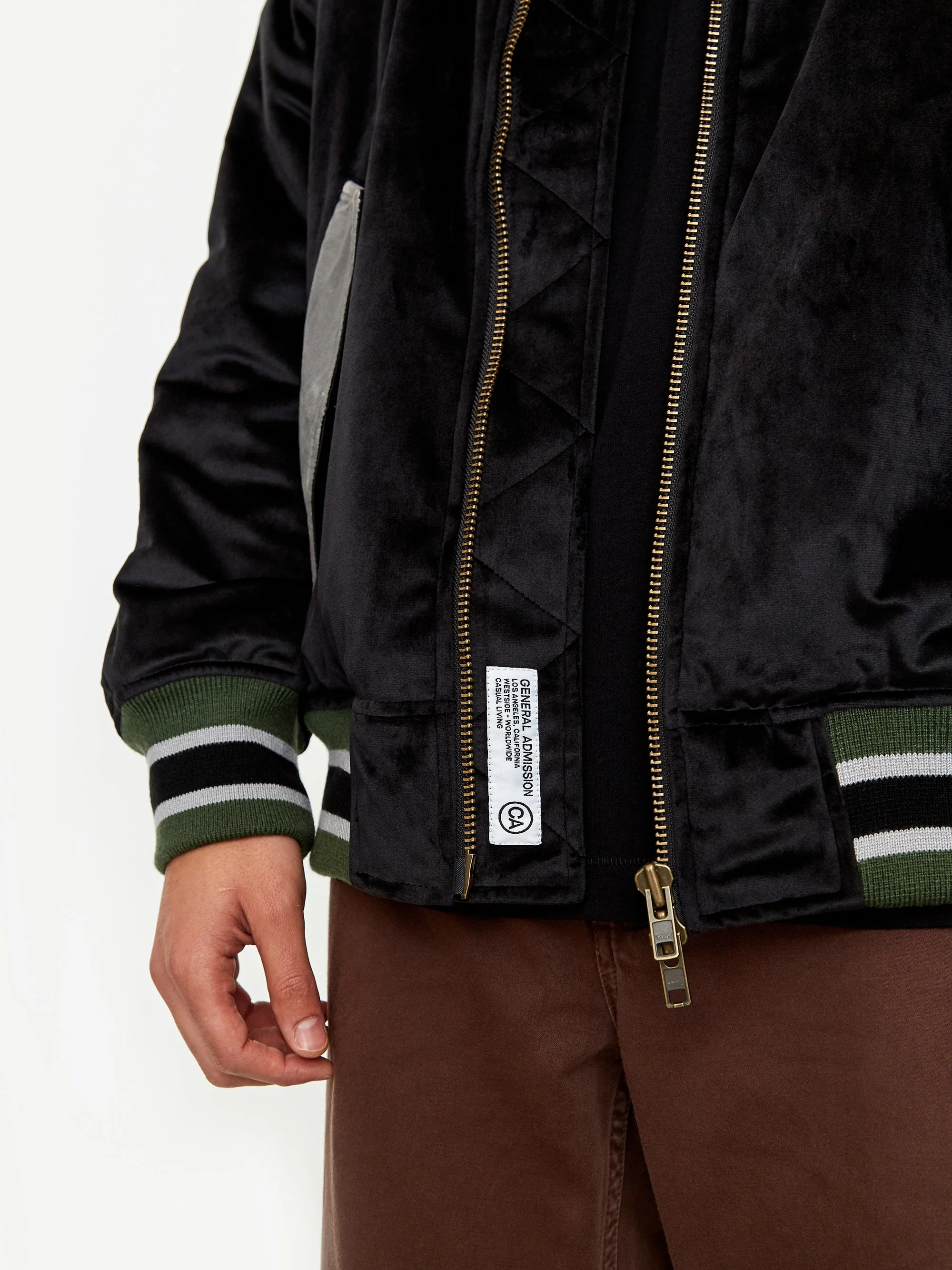 General Admission Toluca Bomber Jacket - Black - Image 8