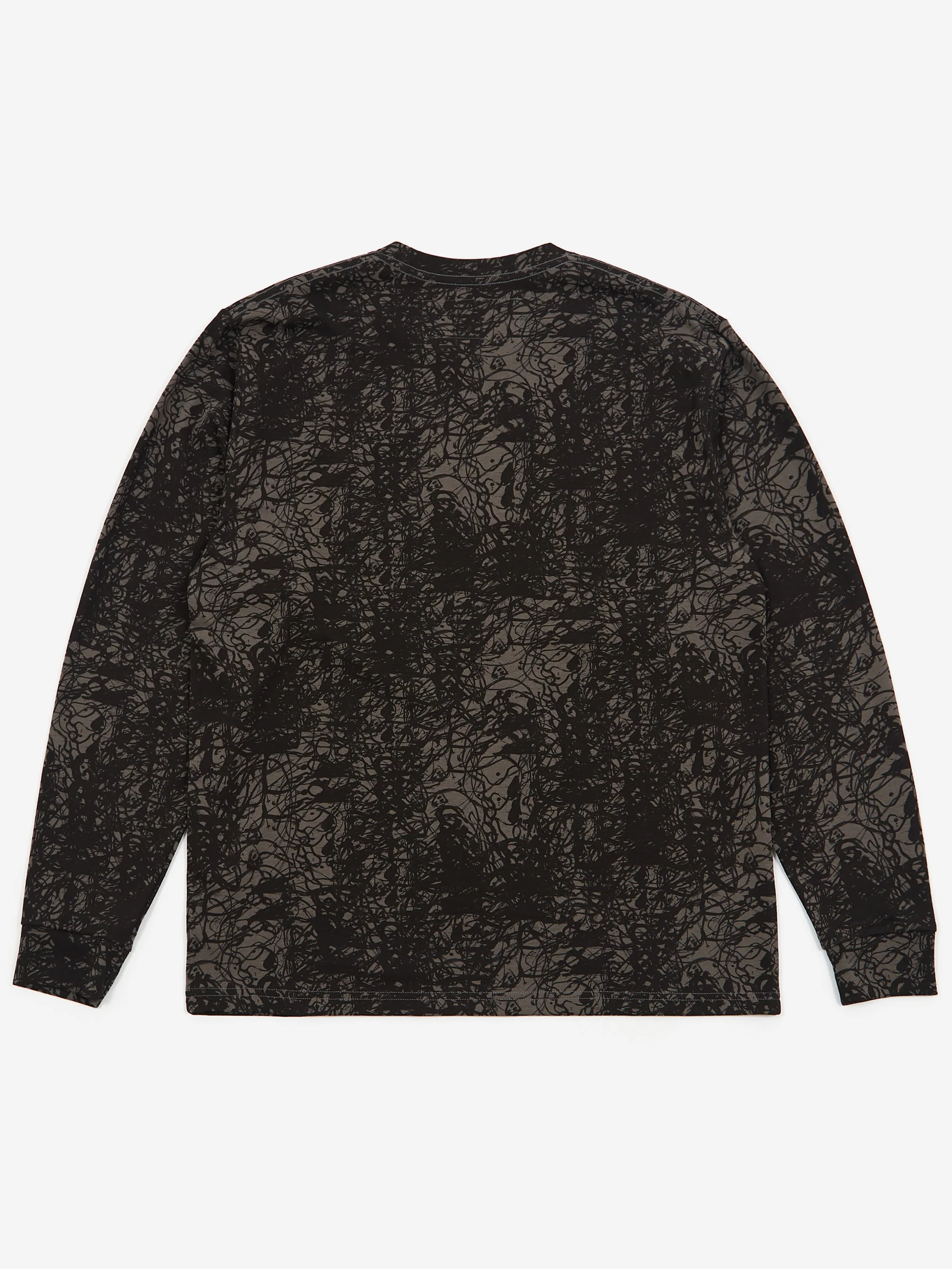 Gentle Fullness Recycled Cotton Long Sleeve T-Shirt - Washed Black Alien Puppet - Image 4