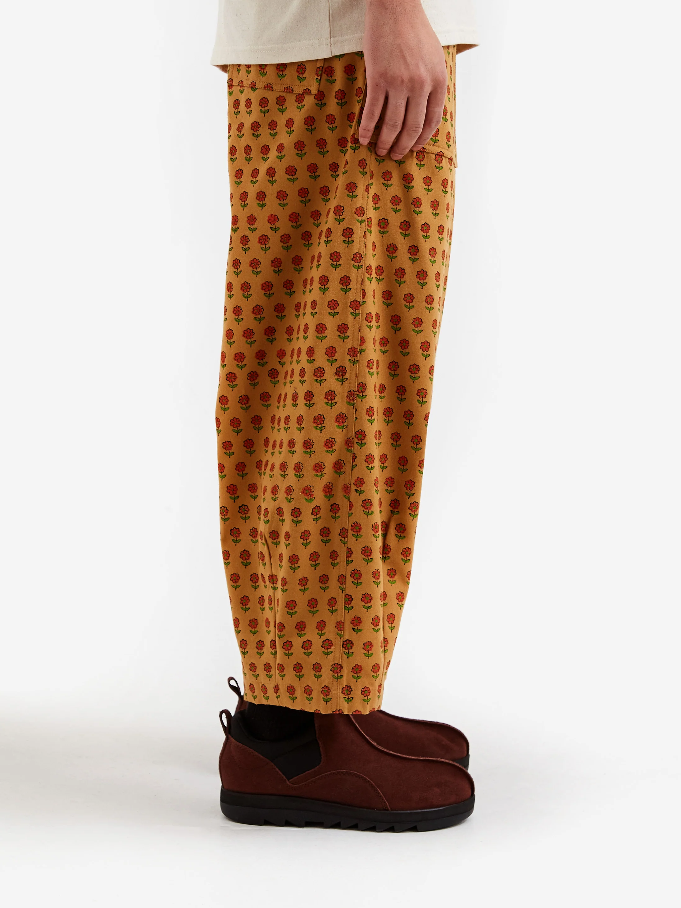 Gentle Fullness Found Trouser - Cinnamon 1970s Print - Image 6