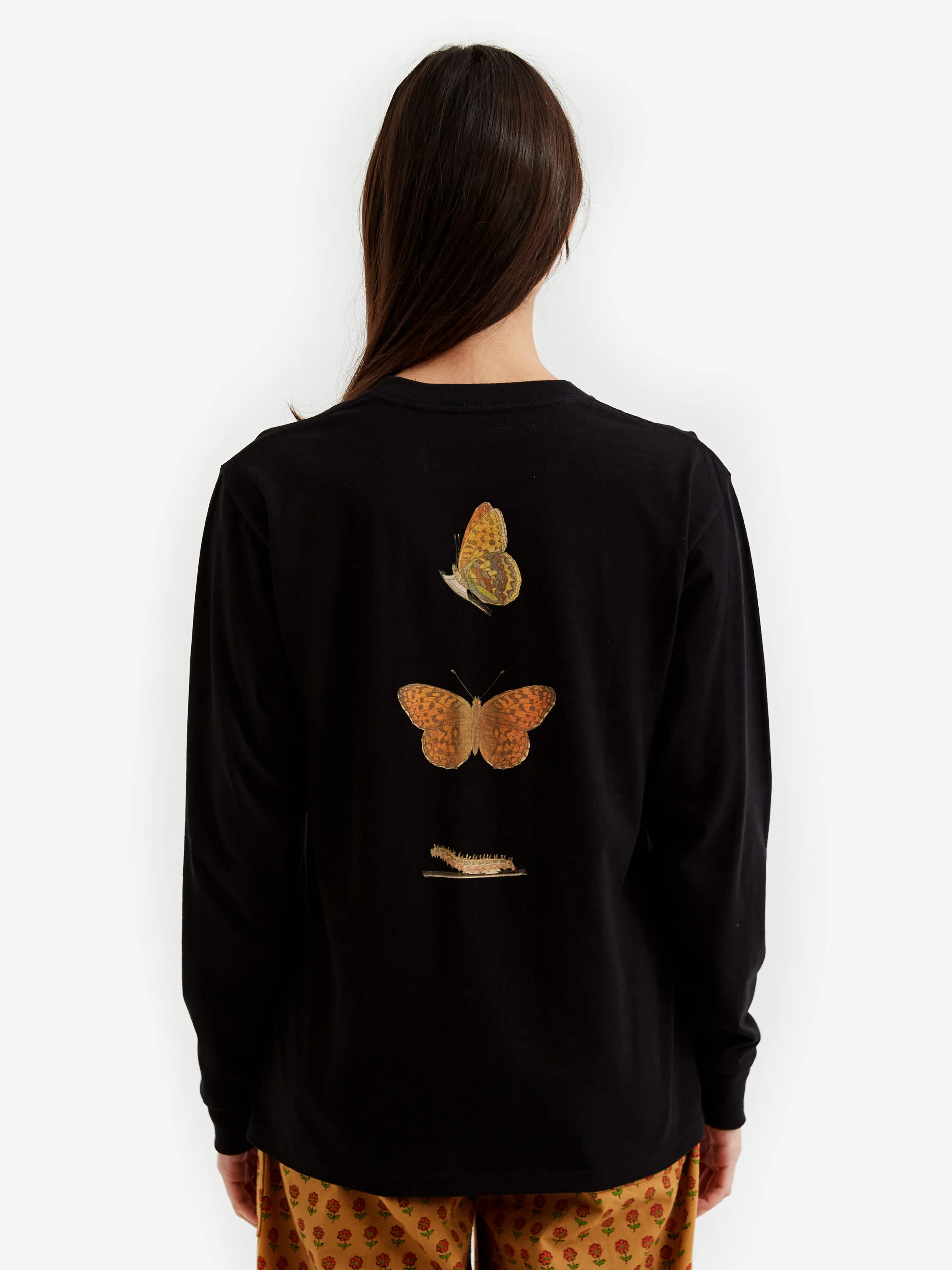 Gentle Fullness Recycled Cotton LS Tee - Highbrown Black - Image 4