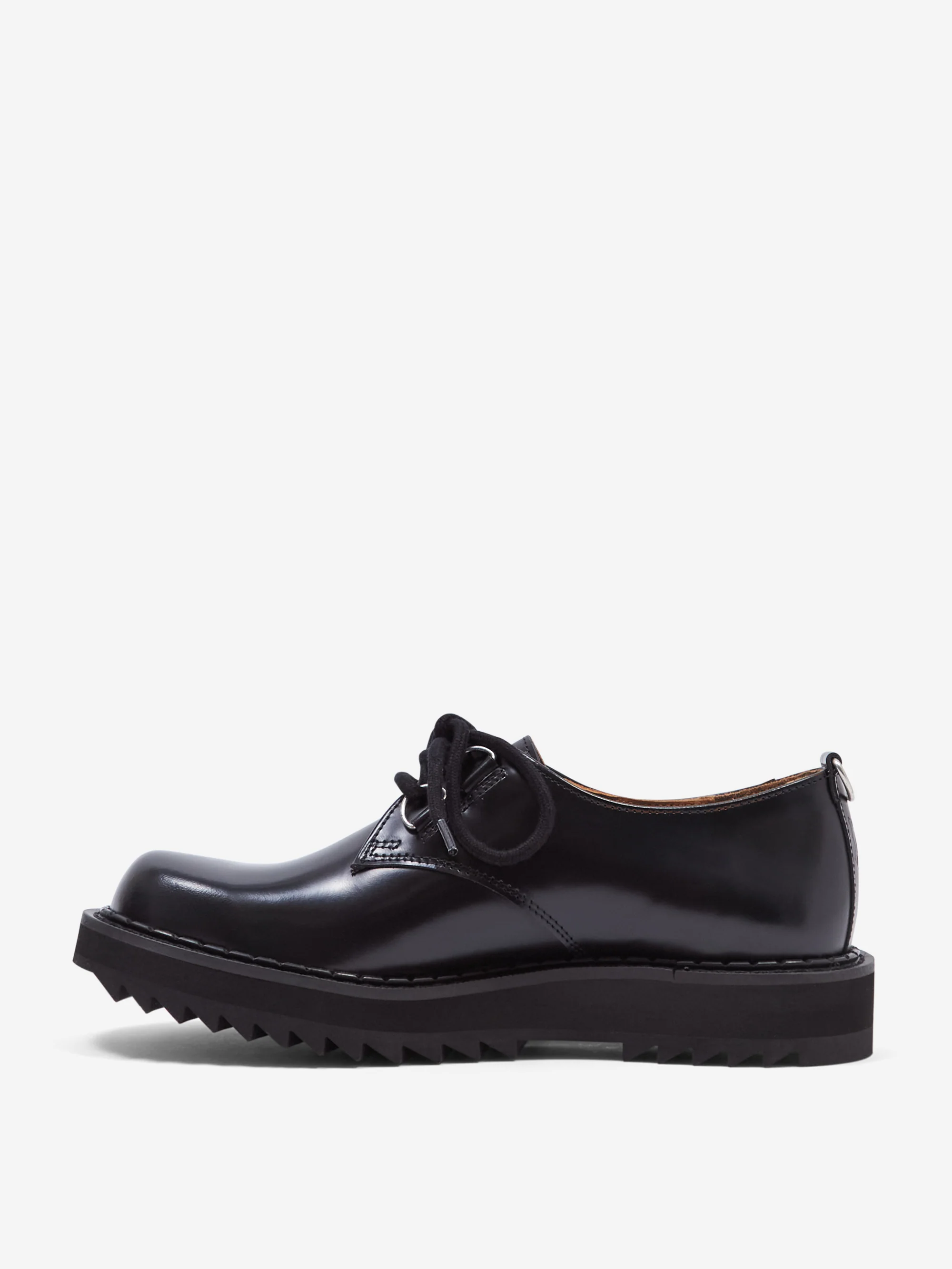 George Cox Ripple Bump Toe Derby  - Black - Image 3