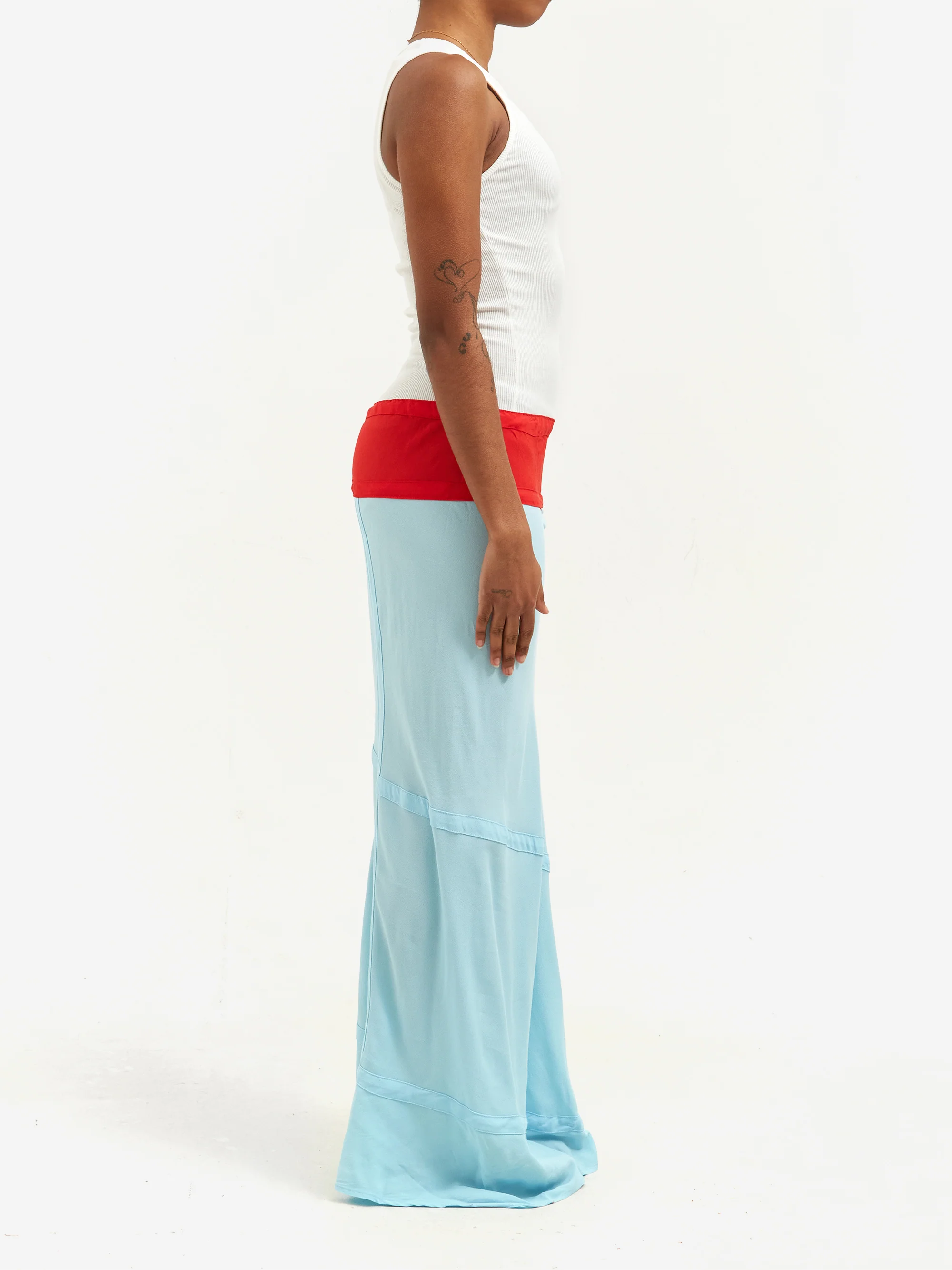 Gimaguas Amelia Maxi Dress - White/Blue - Image 2