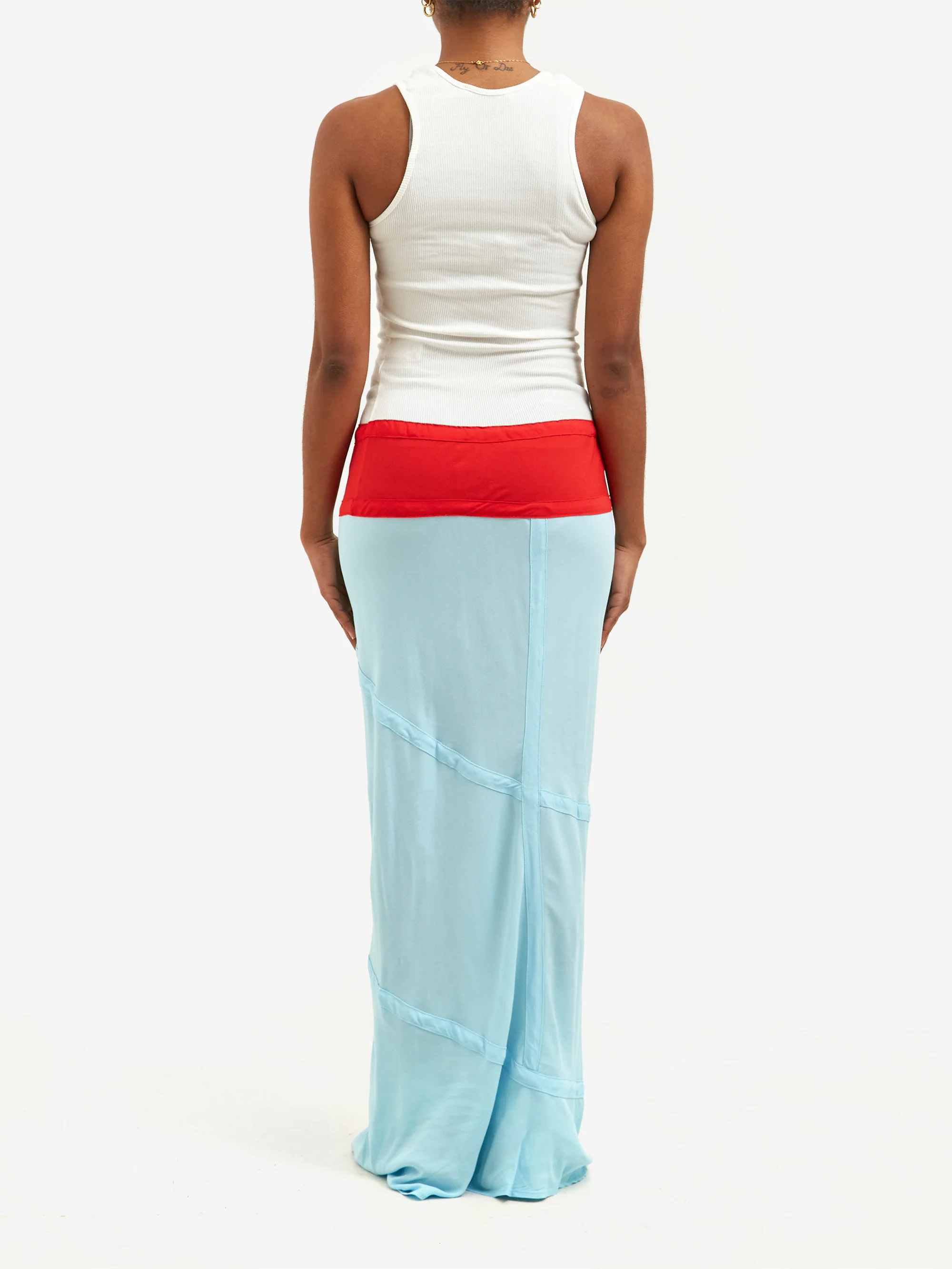 Gimaguas Amelia Maxi Dress - White/Blue - Image 3