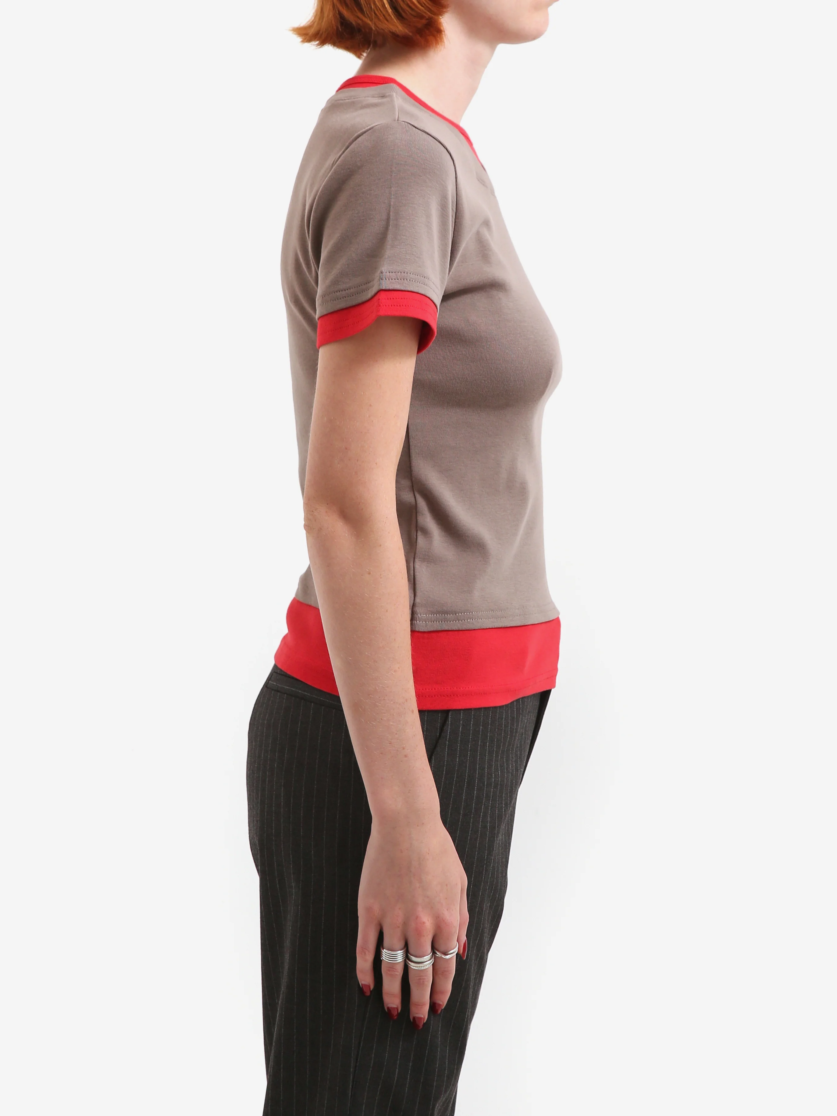 Gimaguas Rio T-Shirt - Grey/Red - Image 2