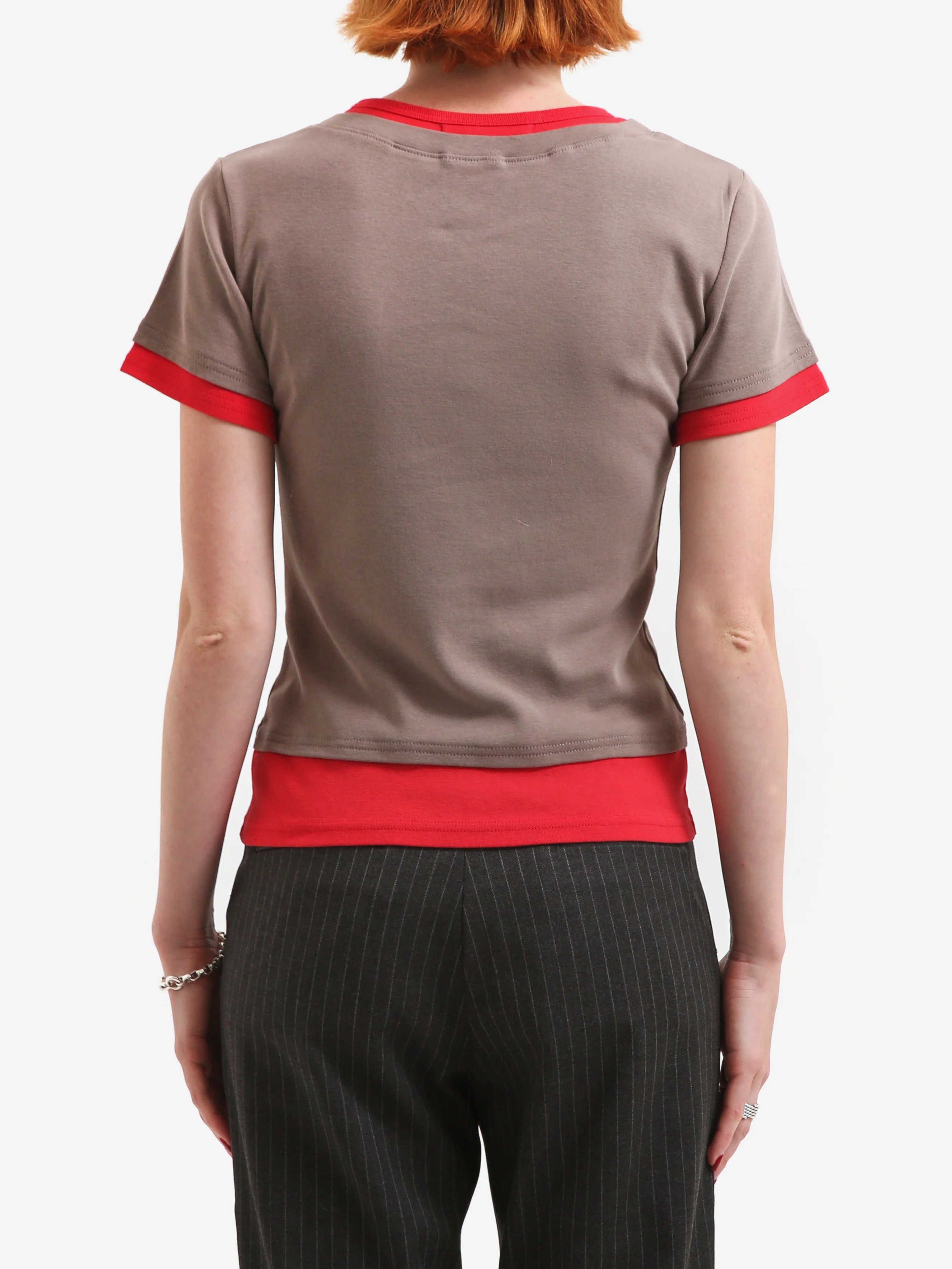 Gimaguas Rio T-Shirt - Grey/Red - Image 3