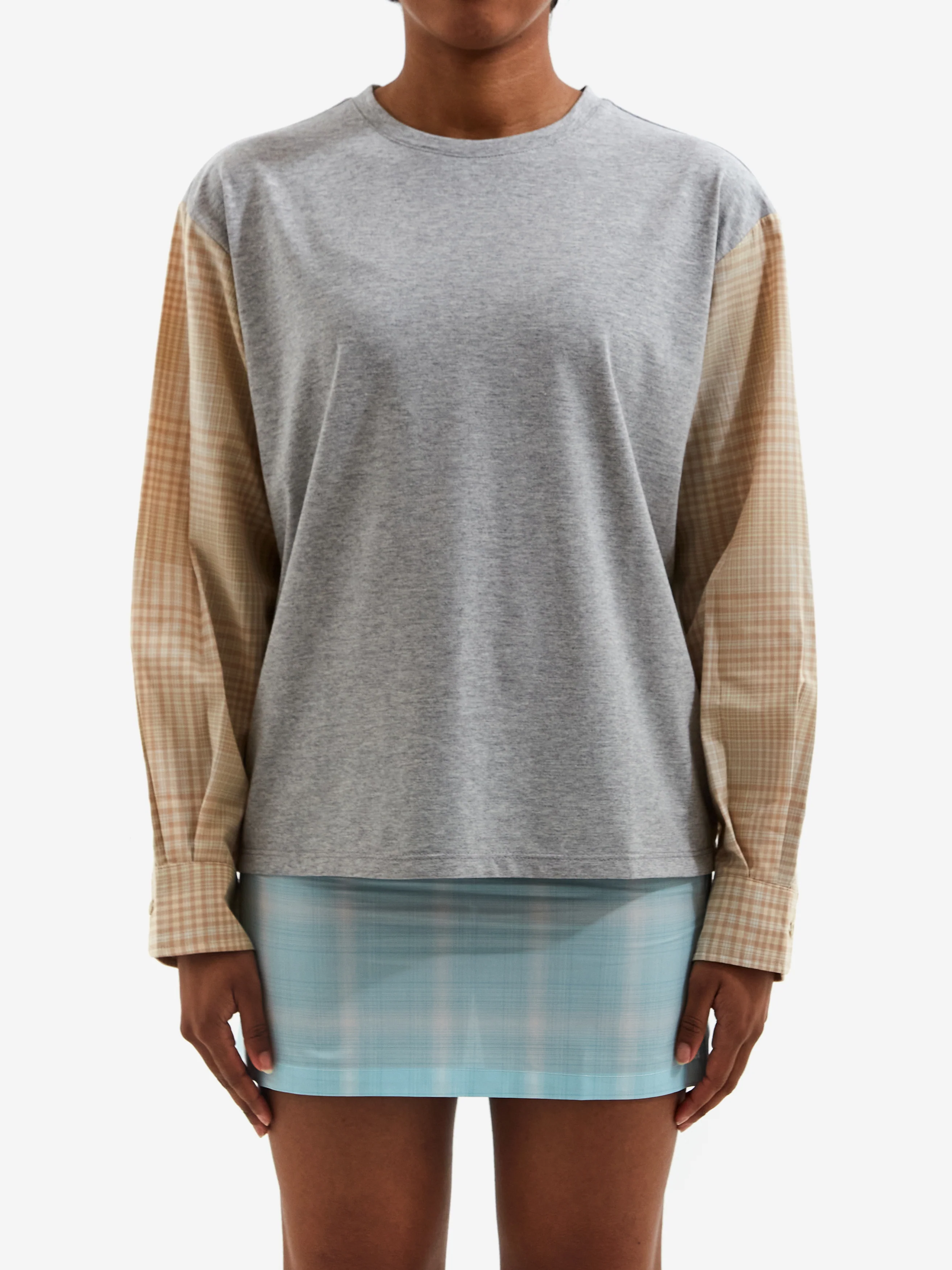 Gimaguas Riviera Long Sleeve T-Shirt - Grey/Brown