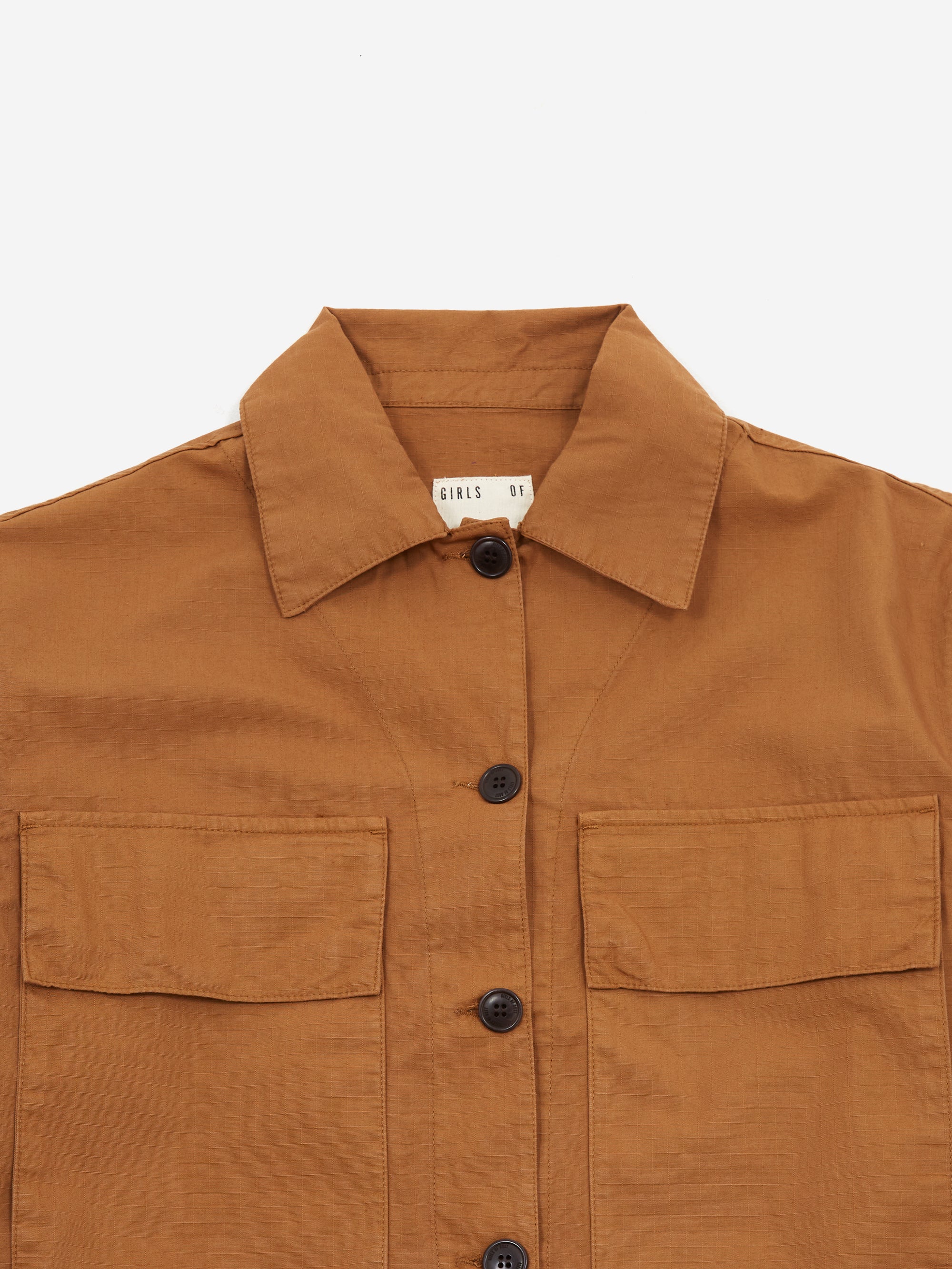 Girls Of Dust Worker Shirt - Caramel - Image 6
