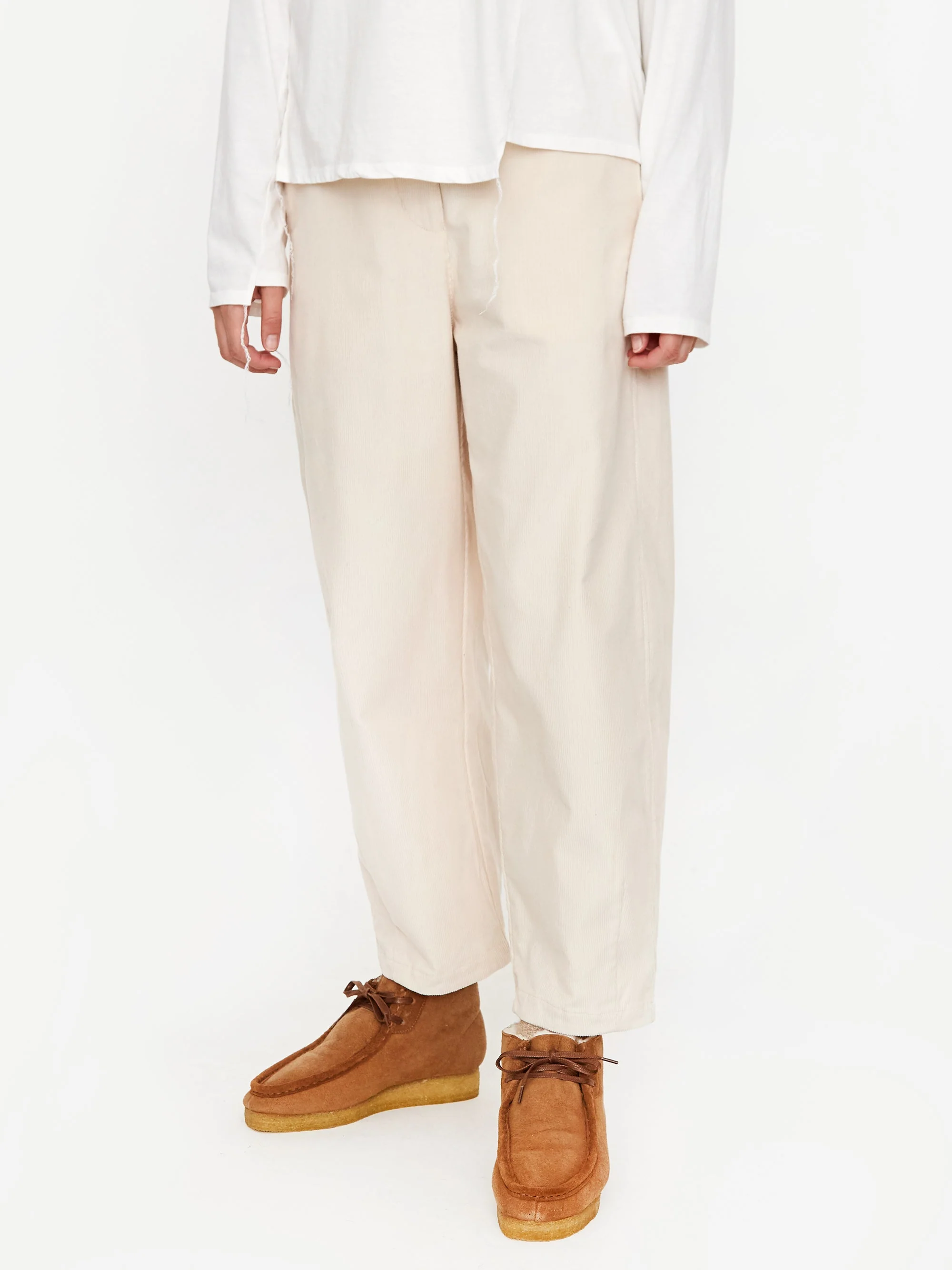 Girls Of Dust Pasha Baby Cord Low Crotch Pant - Stone - Image 2