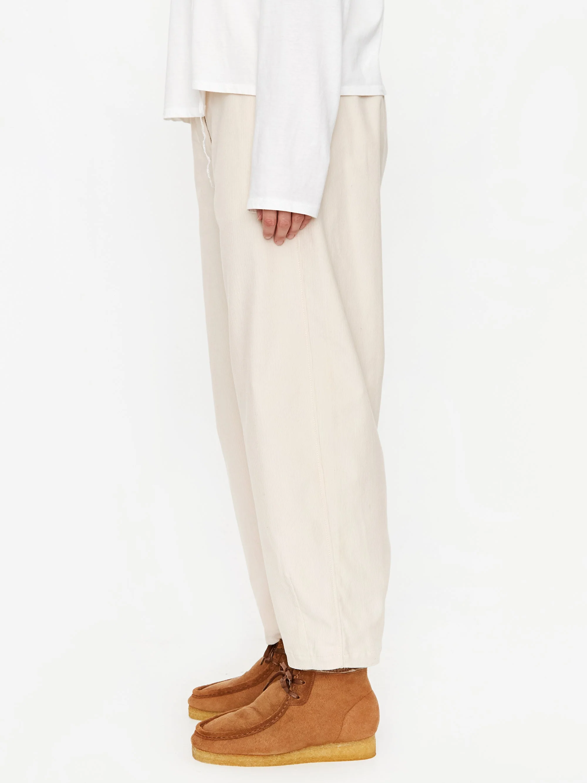 Girls Of Dust Pasha Baby Cord Low Crotch Pant - Stone - Image 4