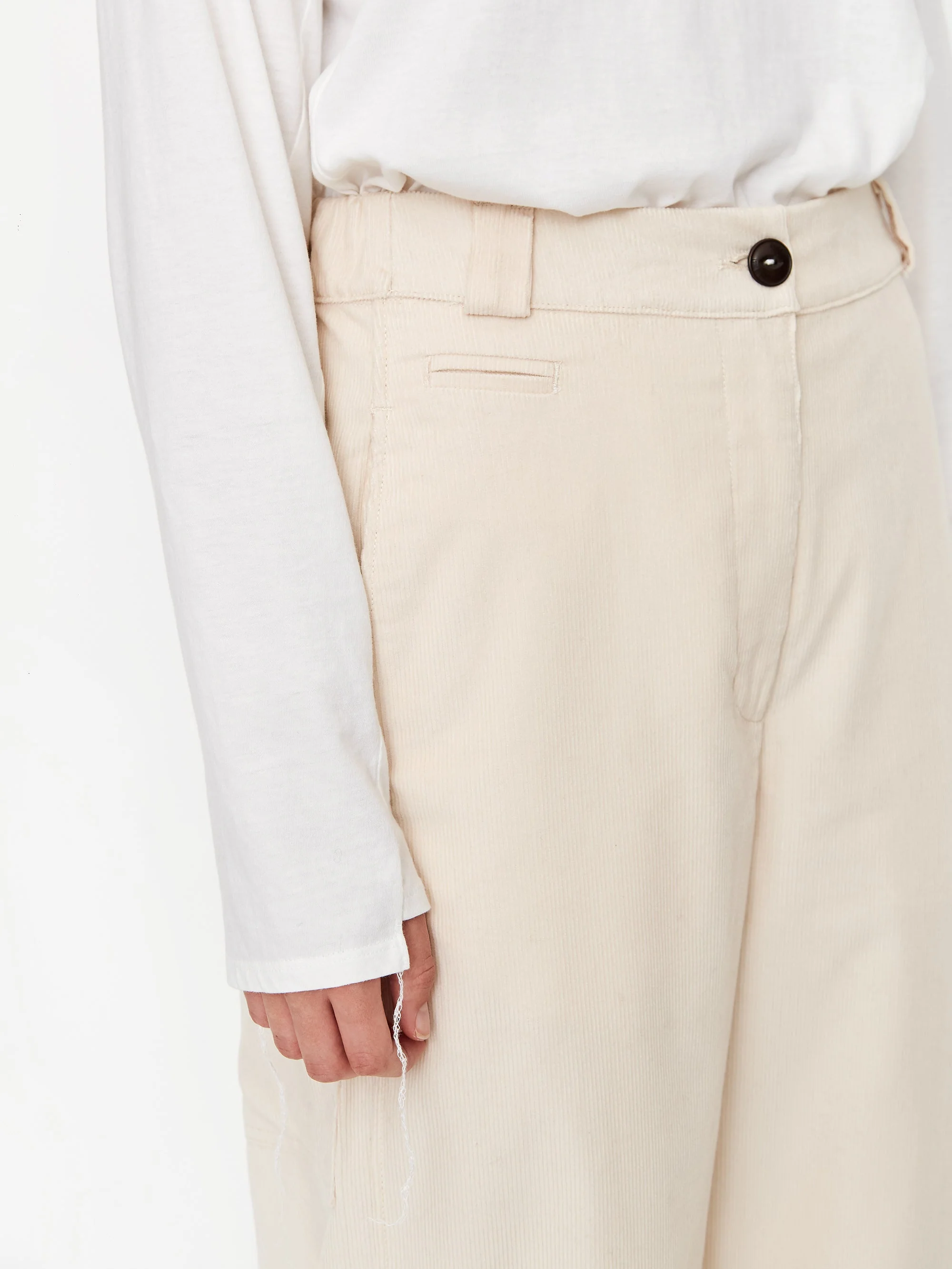 Girls Of Dust Pasha Baby Cord Low Crotch Pant - Stone - Image 5