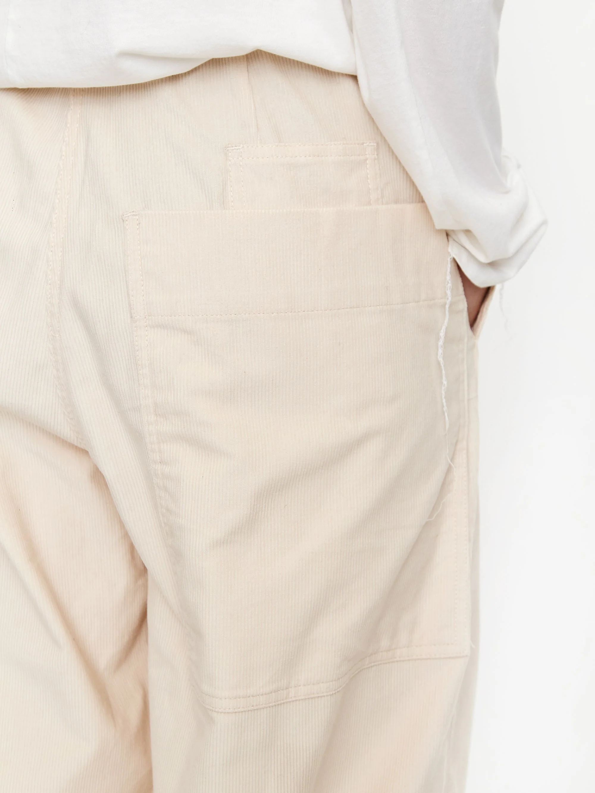 Girls Of Dust Pasha Baby Cord Low Crotch Pant - Stone - Image 7
