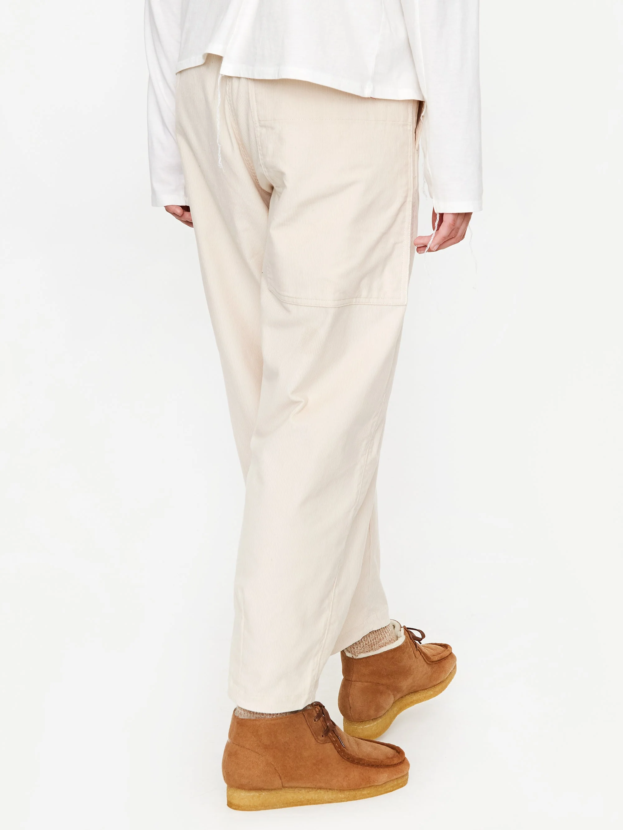 Girls Of Dust Pasha Baby Cord Low Crotch Pant - Stone - Image 8