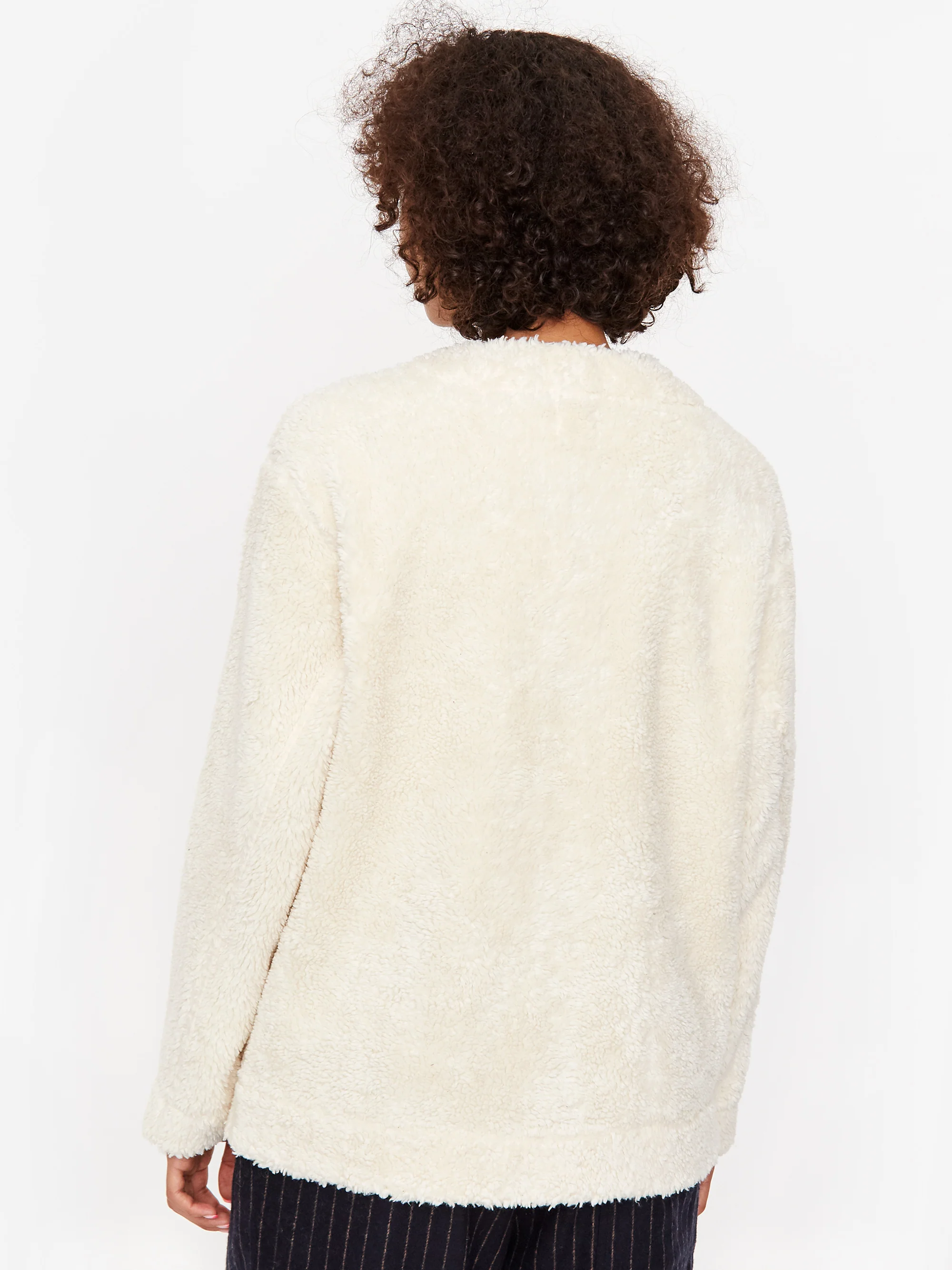 Girls Of Dust Baseball Cardigan - Off White - Image 6
