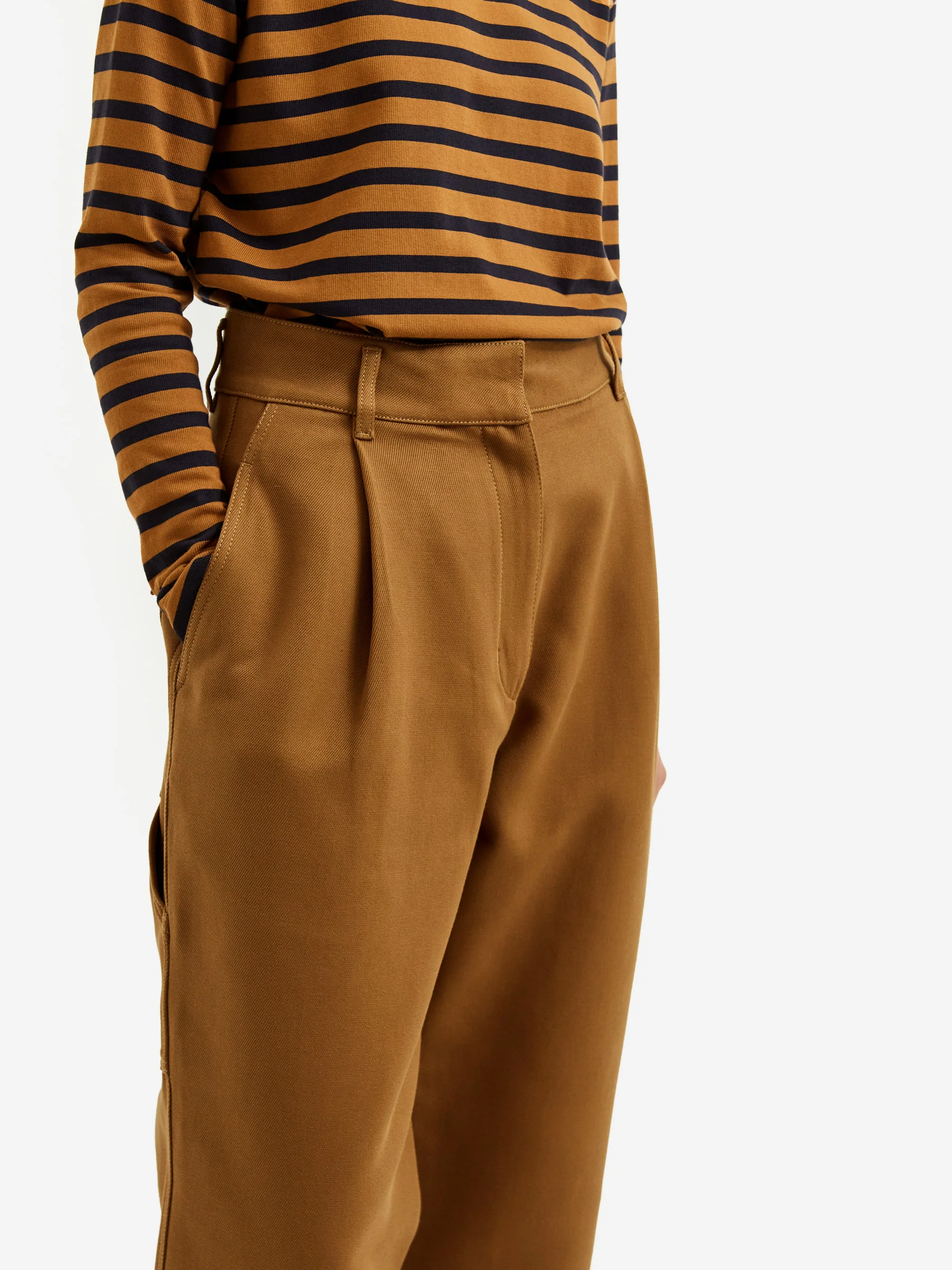 Girls Of Dust Bato Cotton British Worker Pant - Honey - Image 3